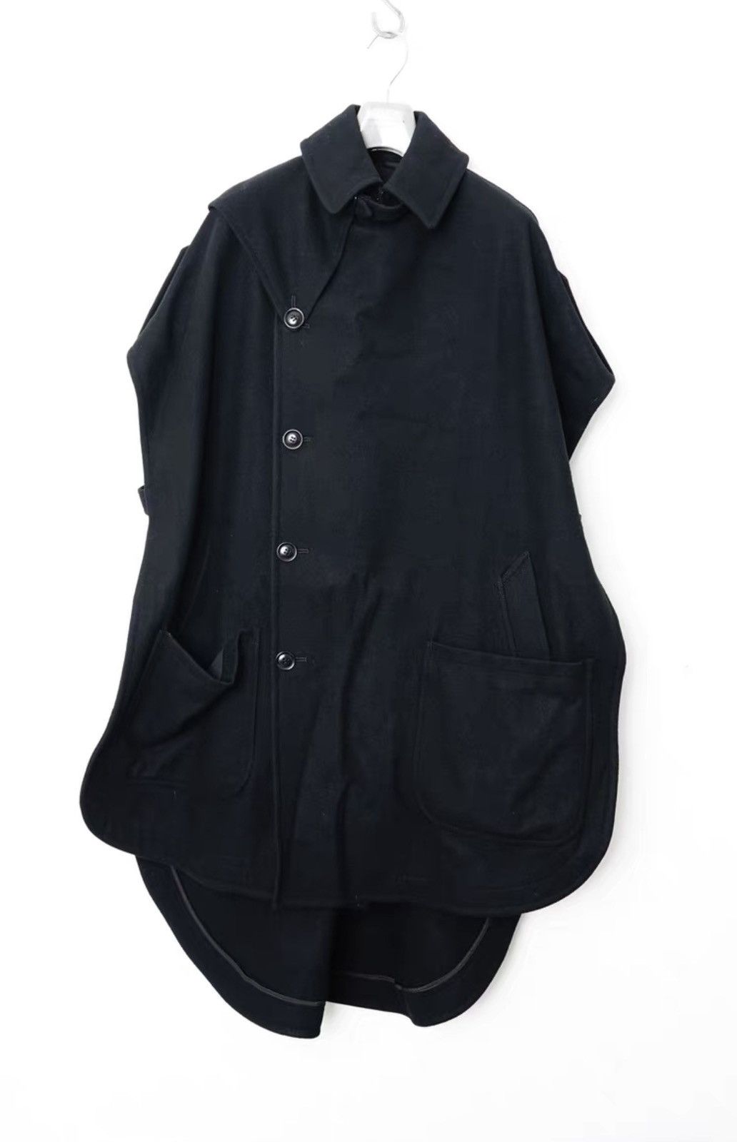 Yohji Yamamoto Yohji Yamamoto Y's Fall/Winter Wool Cape Coat Size US M / EU 48-50 / 2 - 2 Thumbnail