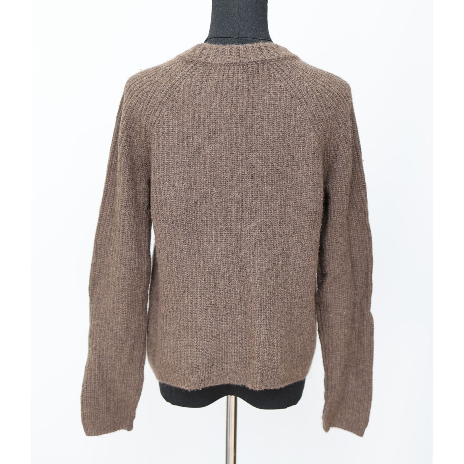 Quince NWT QUINCE Brown Fisherman Cashmere Crewneck Sweater Size XS Size XS / US 0-2 / IT 36-38 - 6 Thumbnail