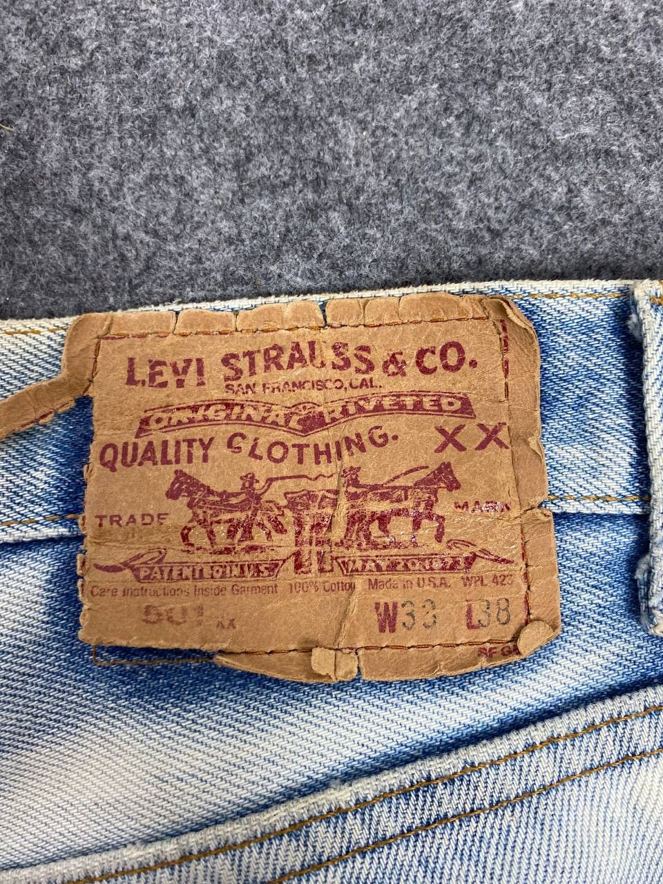 Levi's vintage levis 501 acid wash distressed denim nice design Size US 34 / EU 50 - 7 Thumbnail