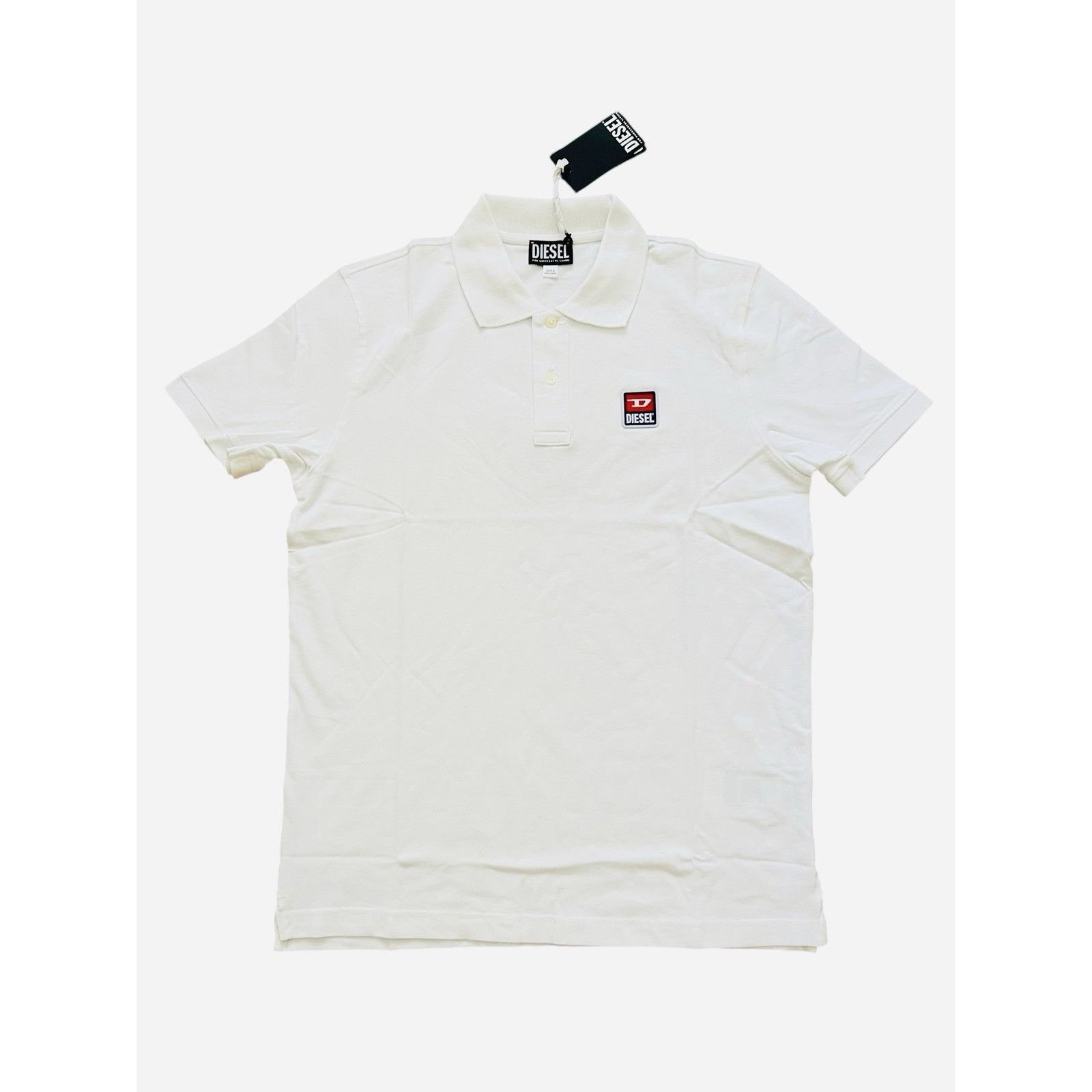 Diesel Diesel T-Smith Mens Polo Shirt $105 White Size L Size US L / EU 52-54 / 3 - 1 Thumbnail