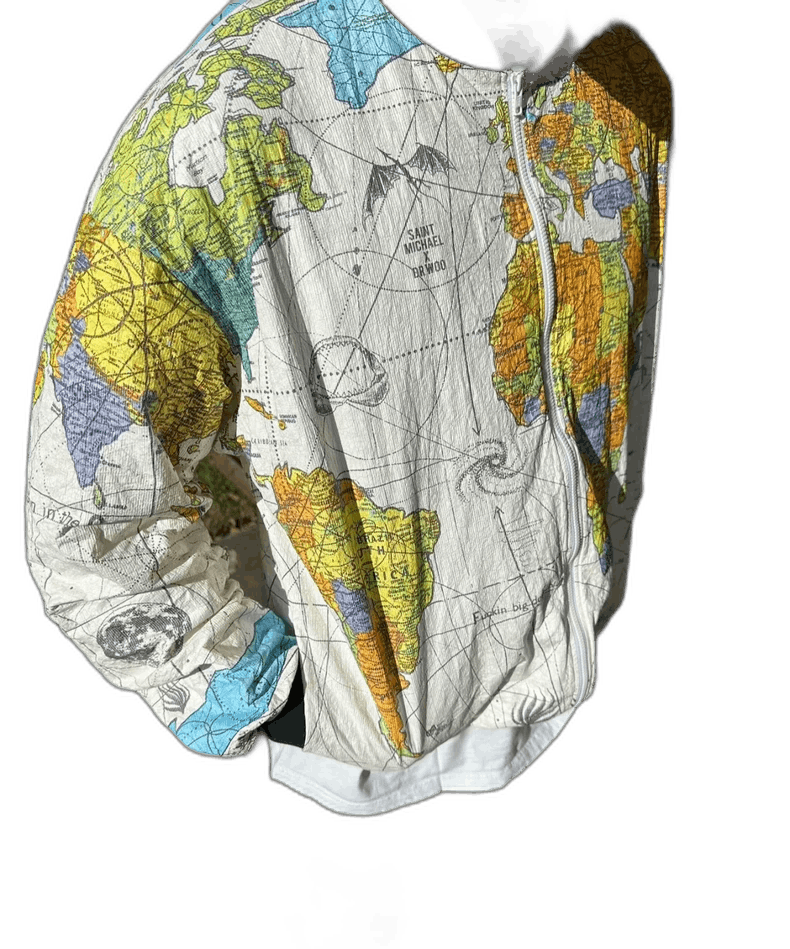 Saint Michael Saint Michael DR.woo Map Design Lightweight Jacket Size US L / EU 52-54 / 3 - 1 Thumbnail
