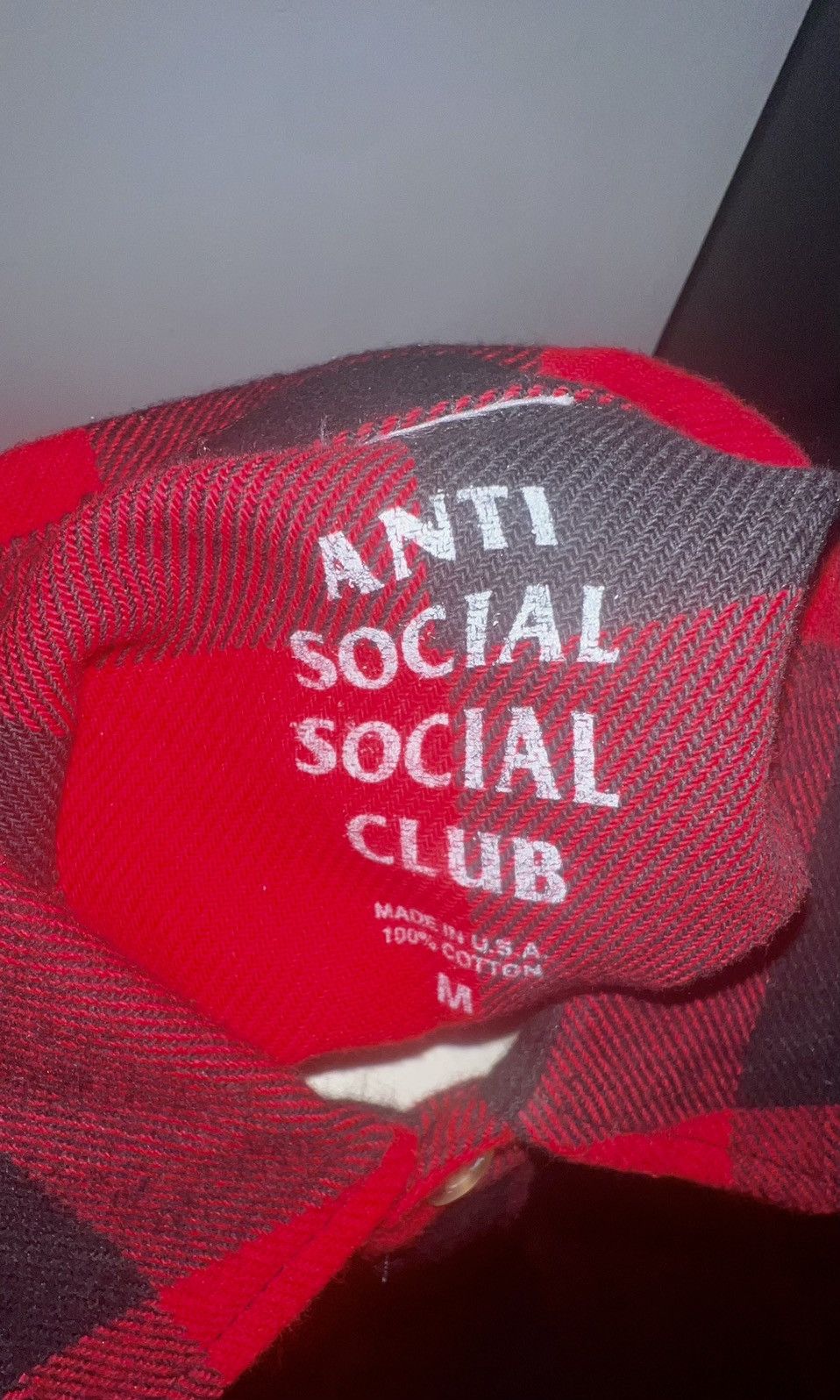 Anti Social Social Club Anti Social Social Club Plaid Flannel Size US M / EU 48-50 / 2 - 4 Thumbnail