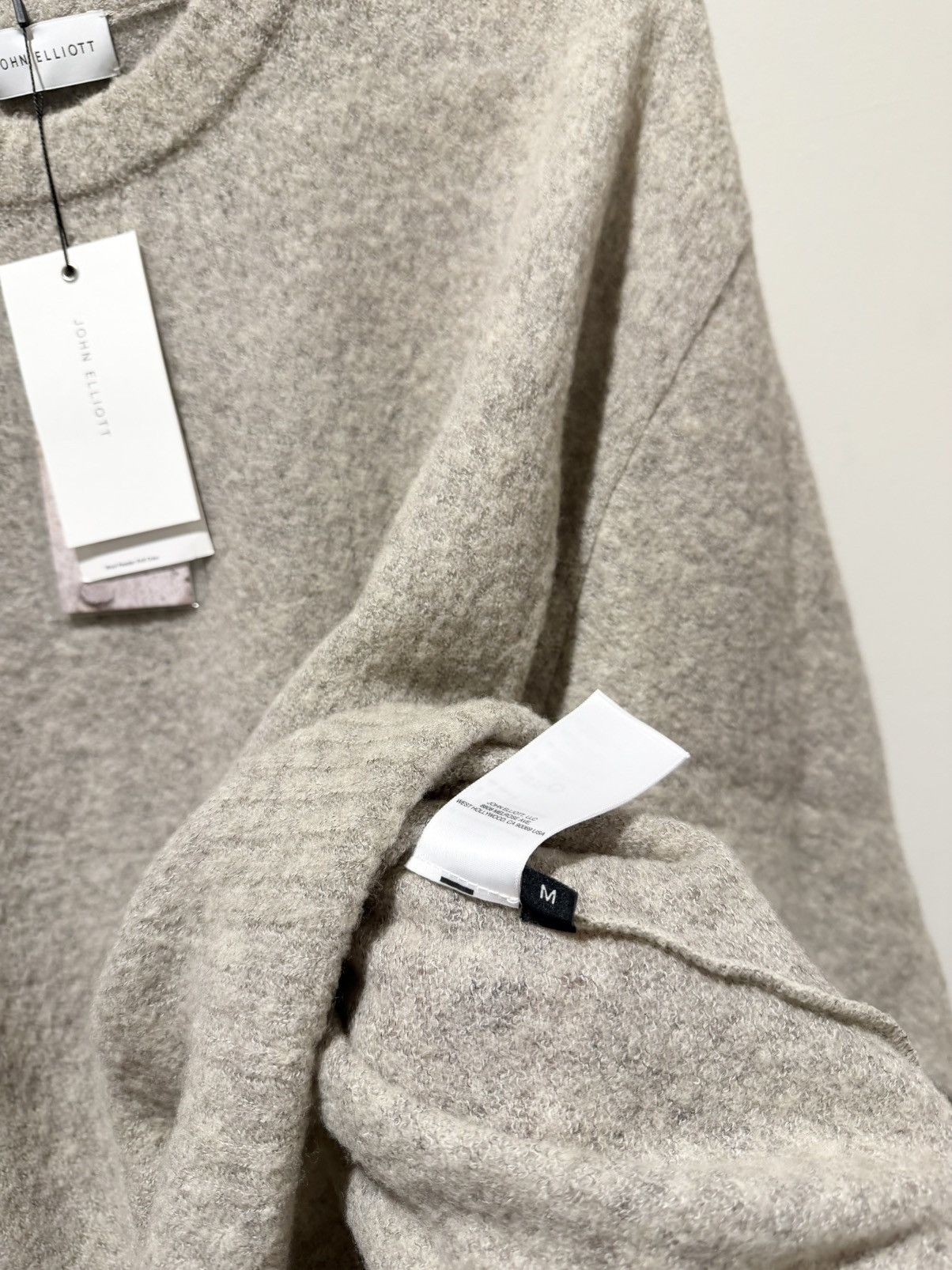 John Elliott Wool Powder Knit Crewneck Size US M / EU 48-50 / 2 - 2 Thumbnail