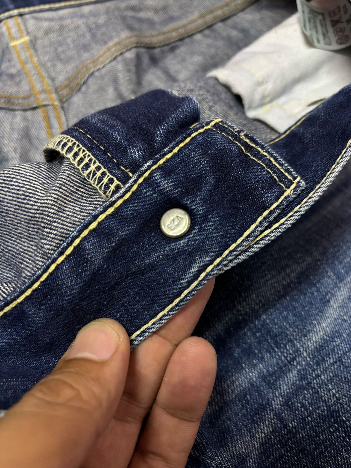Levi's Vtg 90s Levis 502 Distressed Jeans Size US 34 / EU 50 - 7 Thumbnail