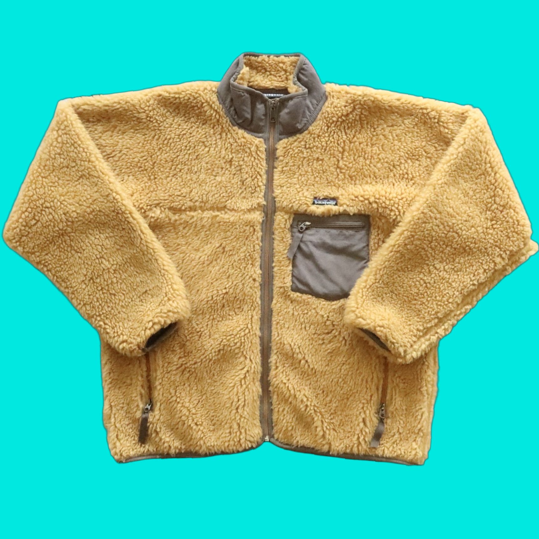 Patagonia Vintage Patagonia Deep Pile Fleece Jacket Men L Brown USA 23024 Size US L / EU 52-54 / 3 - 1 Thumbnail