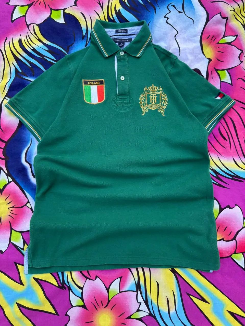 Tommy Hilfiger Tommy Hilfiger Ireland #8 polo tshirt in green Size M Size US M / EU 48-50 / 2 - 1 Thumbnail