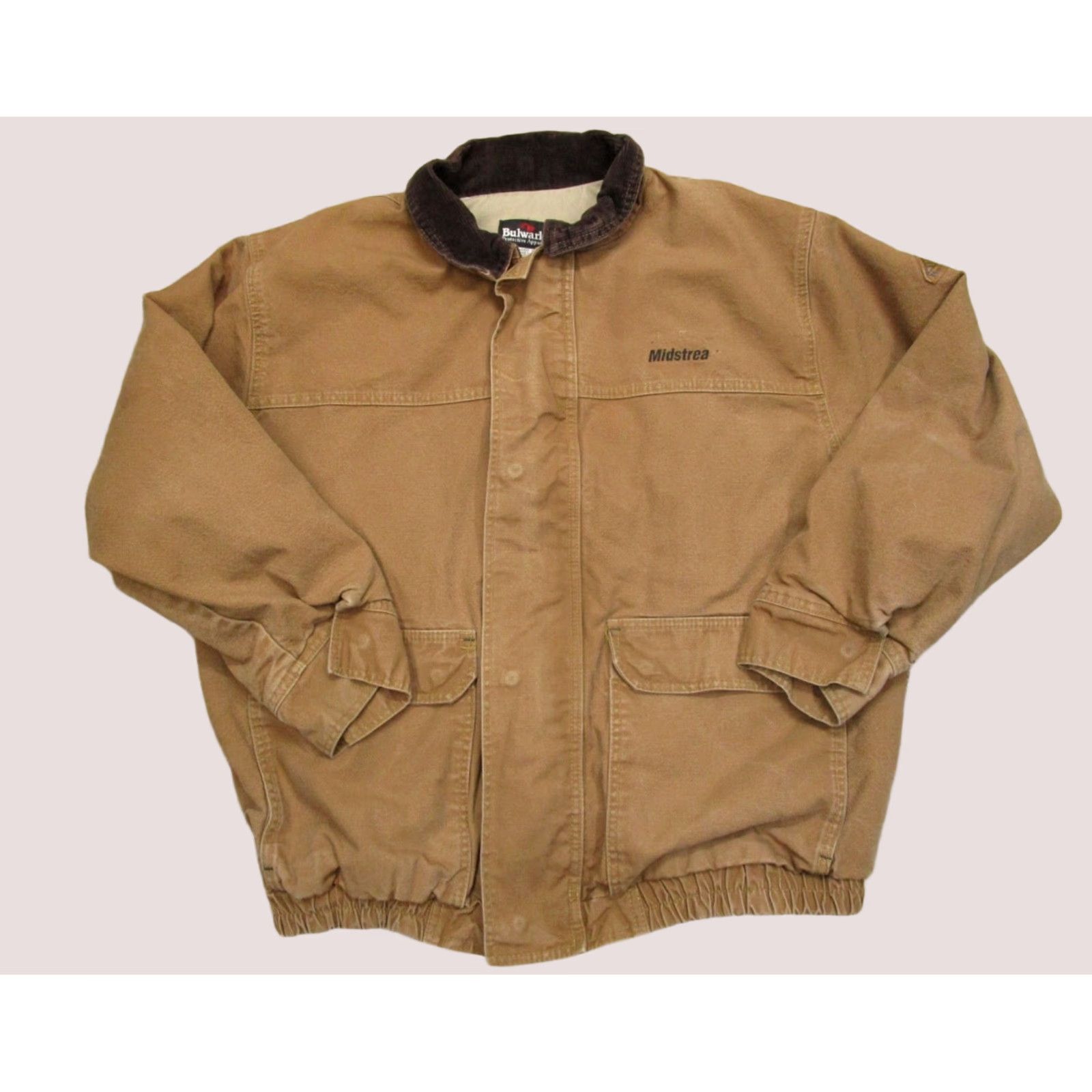 Vintage Bulwark Jacket Men XL Brown FR Bomber Jacket (Heavy Duty, Fire Resistant, Wind-Resistant) Size US XL / EU 56 / 4 - 1 Thumbnail