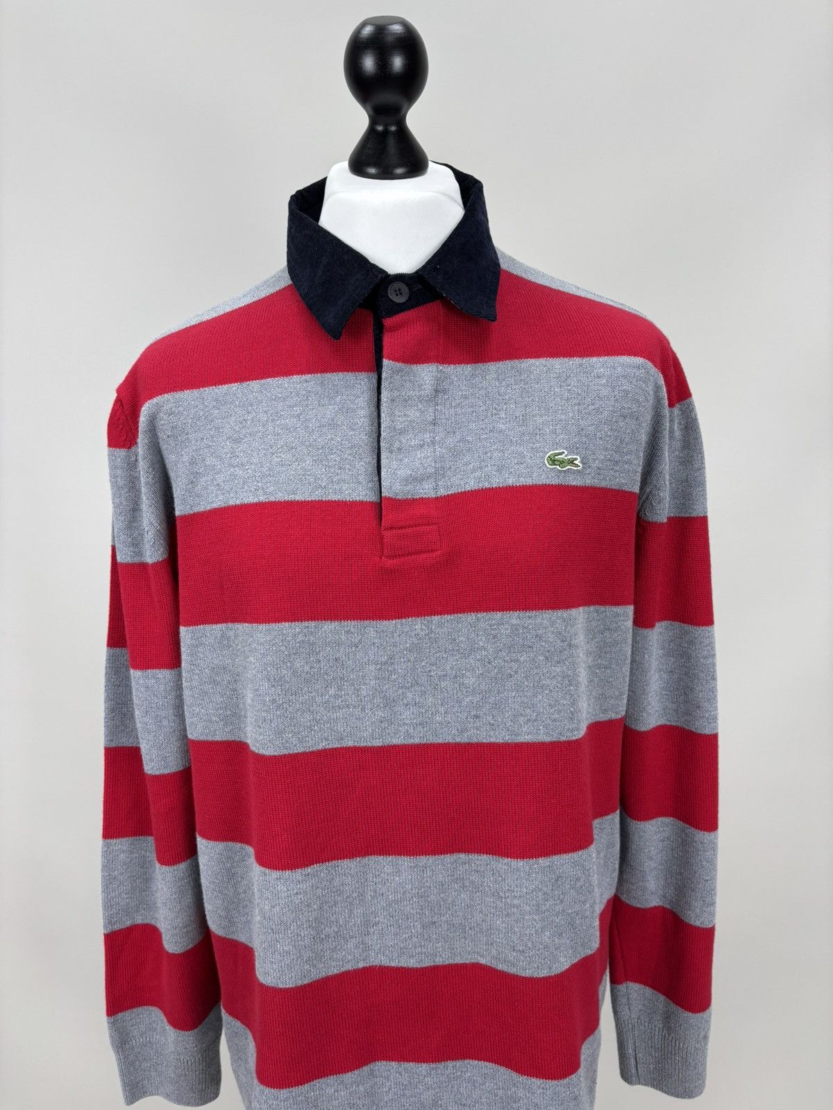 Lacoste Mens vintage long sleeve sweater rugby Lacoste Size 7 Size US L / EU 52-54 / 3 - 2 Thumbnail