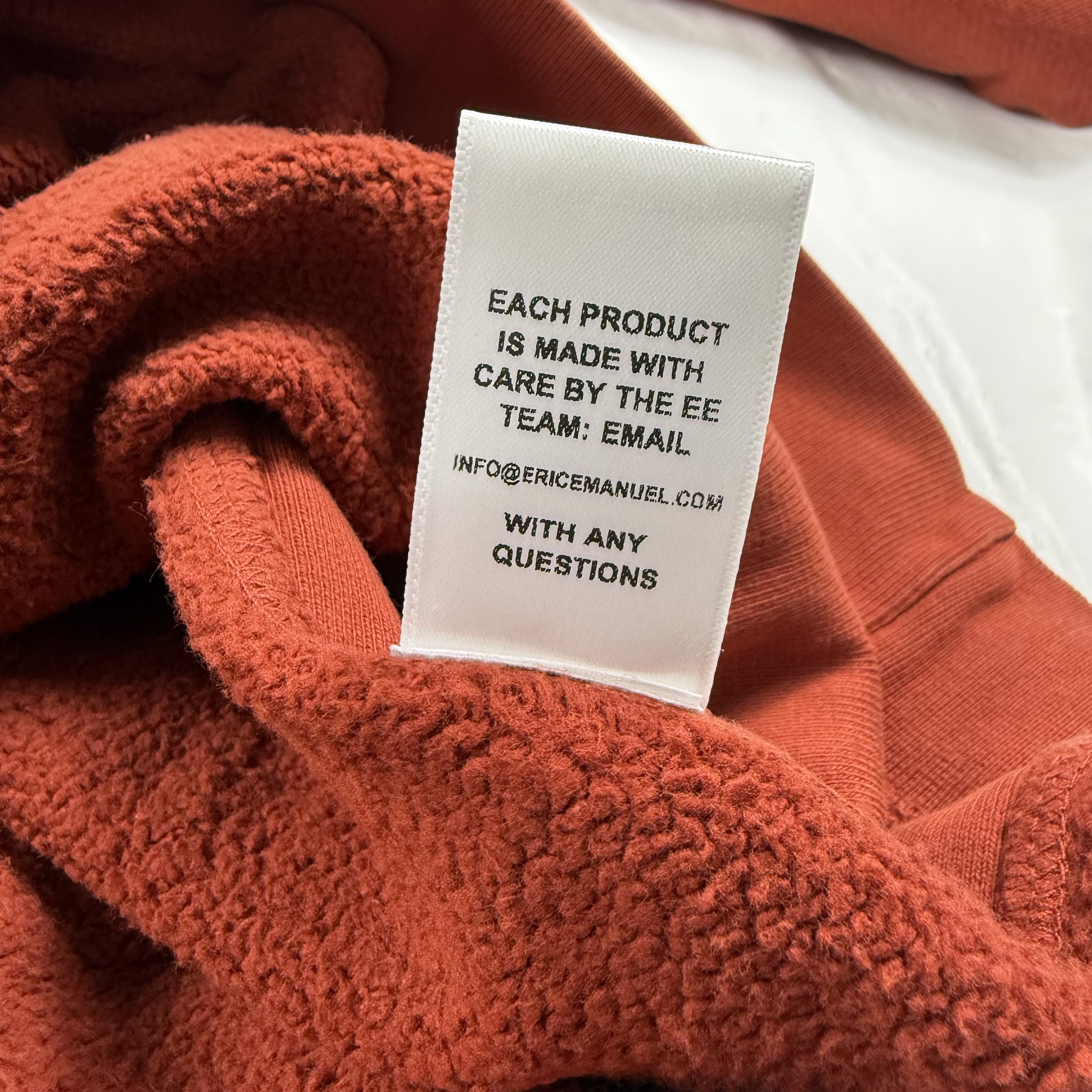Eric Emanuel Eric Emanuel EE Basic Hoodie Mens XL Rust Red Sweatshirt Size US XL / EU 56 / 4 - 7 Thumbnail