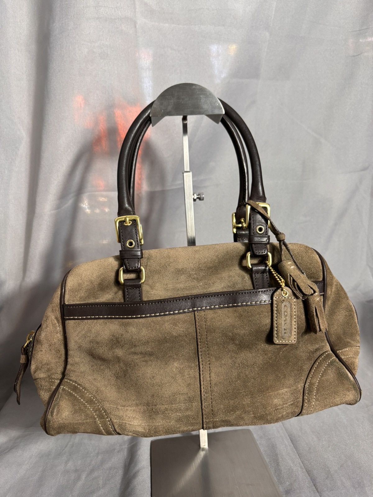 Coach Coach Suede Handle Bag Size ONE SIZE - 1 Thumbnail
