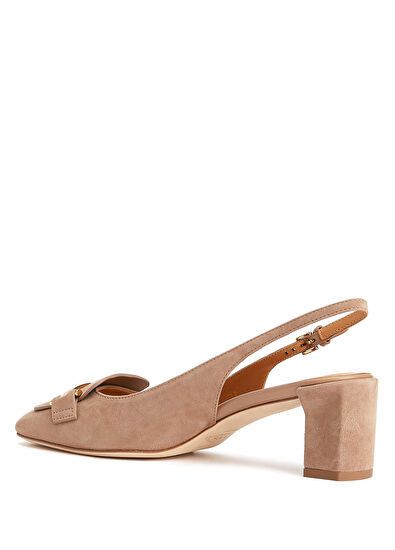 Tod's o1s22i1n0325 Cappuccino Goat Leather Pumps in Beige Size US 7 / IT 37 - 3 Thumbnail