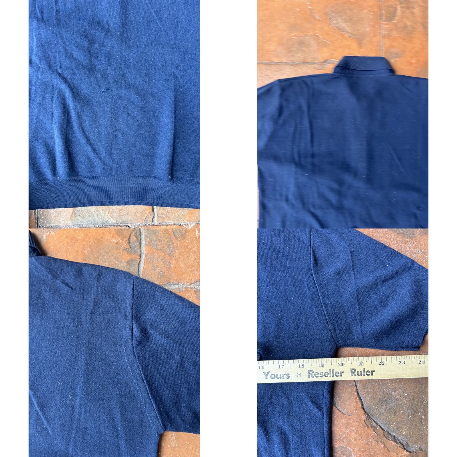 Vintage VINTAGE Manhattan Knit Poly Short Sleeve Collared Button Shirt M Blue 50s Men Size US M / EU 48-50 / 2 - 8 Thumbnail