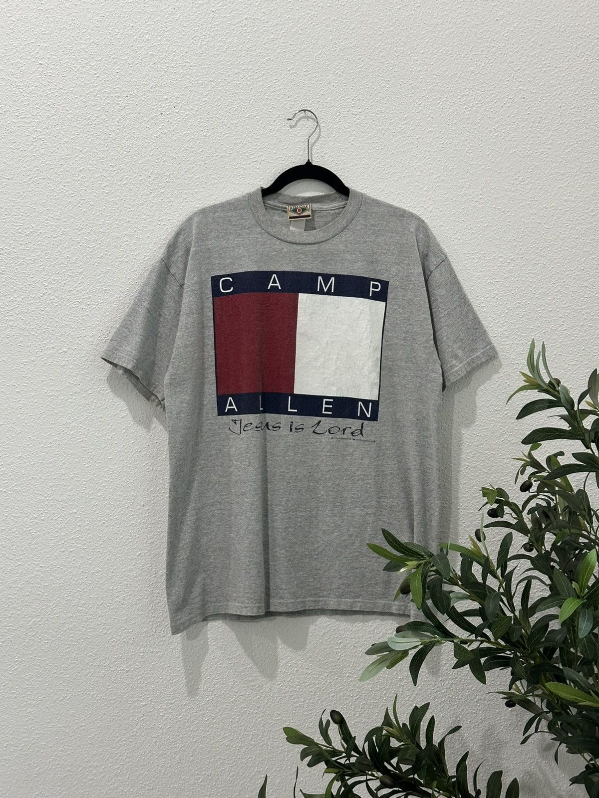 Tommy Hilfiger Vintage 1998 Brazos Sportswear Camp Allen Jesus Is Lord Sz L Size US L / EU 52-54 / 3 - 1 Thumbnail