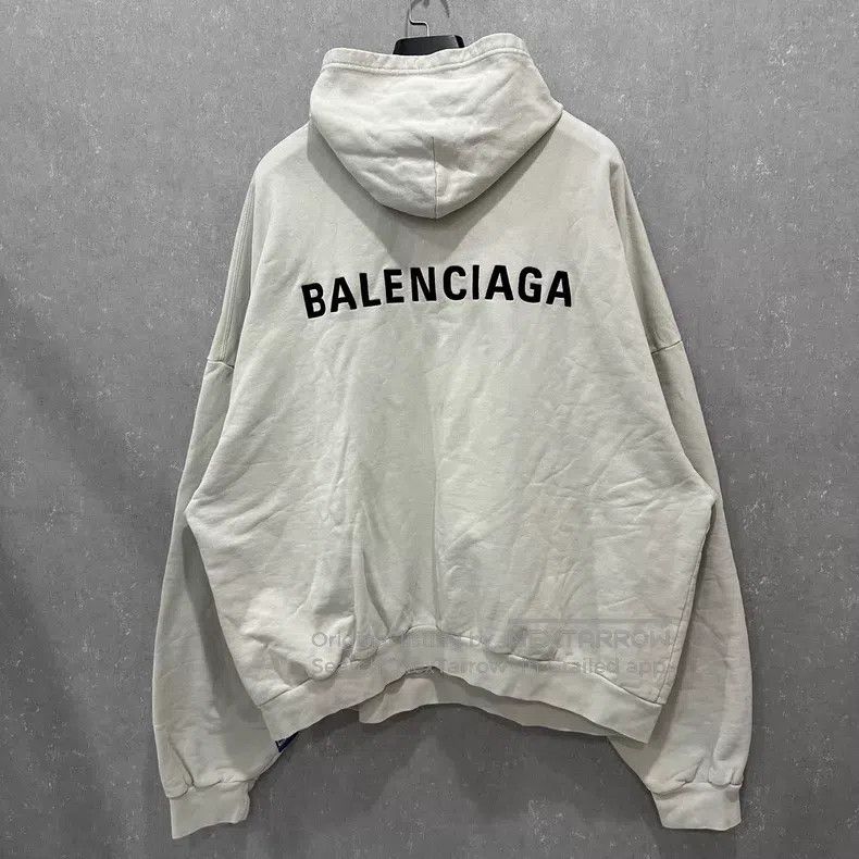 Balenciaga Balenciaga Polo Collar Hooded Letter Sweatshirt Size US M / EU 48-50 / 2 - 4 Thumbnail