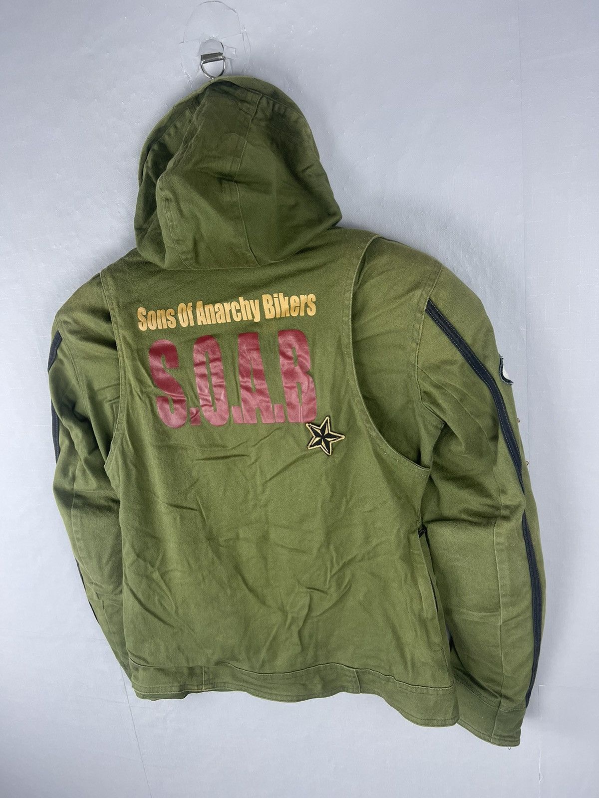 If Six Was Nine Vintage Sons Of Anarchy Bikers S.O.A.B Punk Rider Jacket Size US M / EU 48-50 / 2 - 10 Thumbnail
