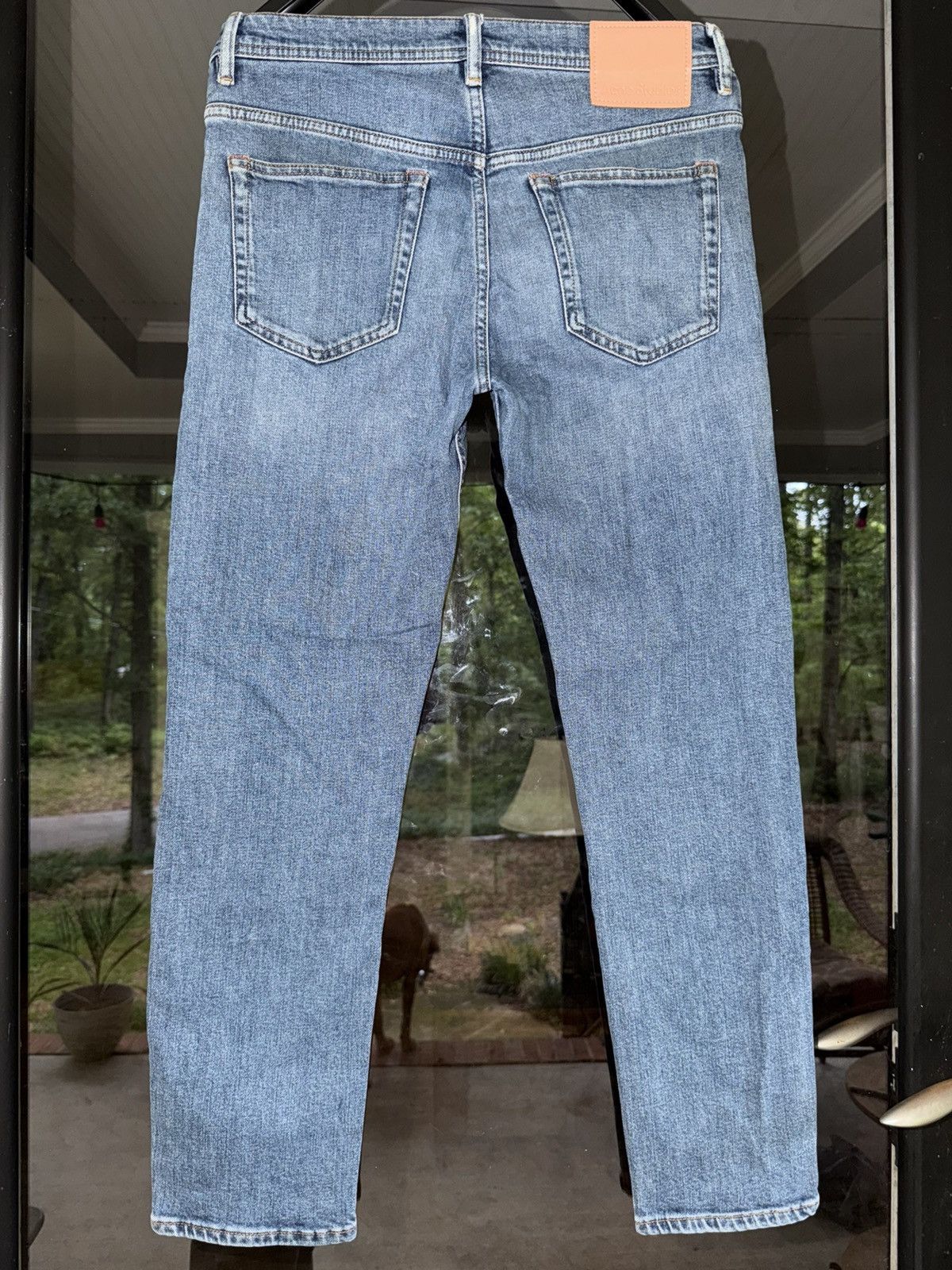 Acne Studios River Mid Blue Pink Patch Denim Jean Size US 30 / EU 46 - 1 Thumbnail
