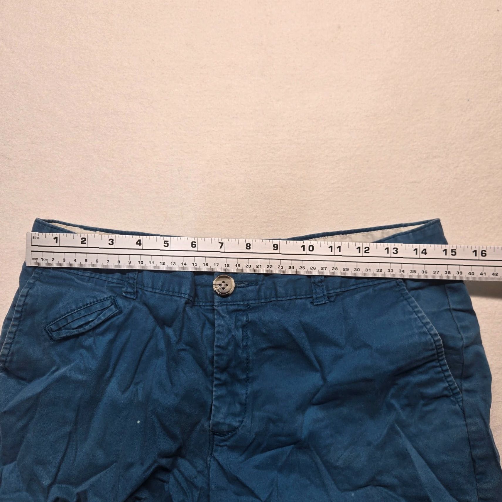 Dockers DOCKERS Blue Flat Front Chino Shorts Adult Women Size 8 Denim? Wait Size 30" / US 8 / IT 44 - 3 Thumbnail
