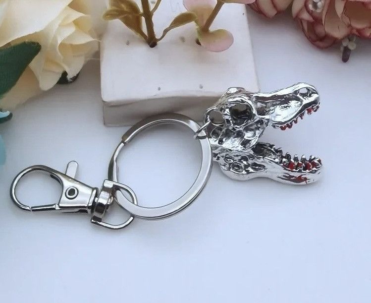 Vintage Retro Goth Skull Teeth Keychain Size ONE SIZE - 3 Thumbnail