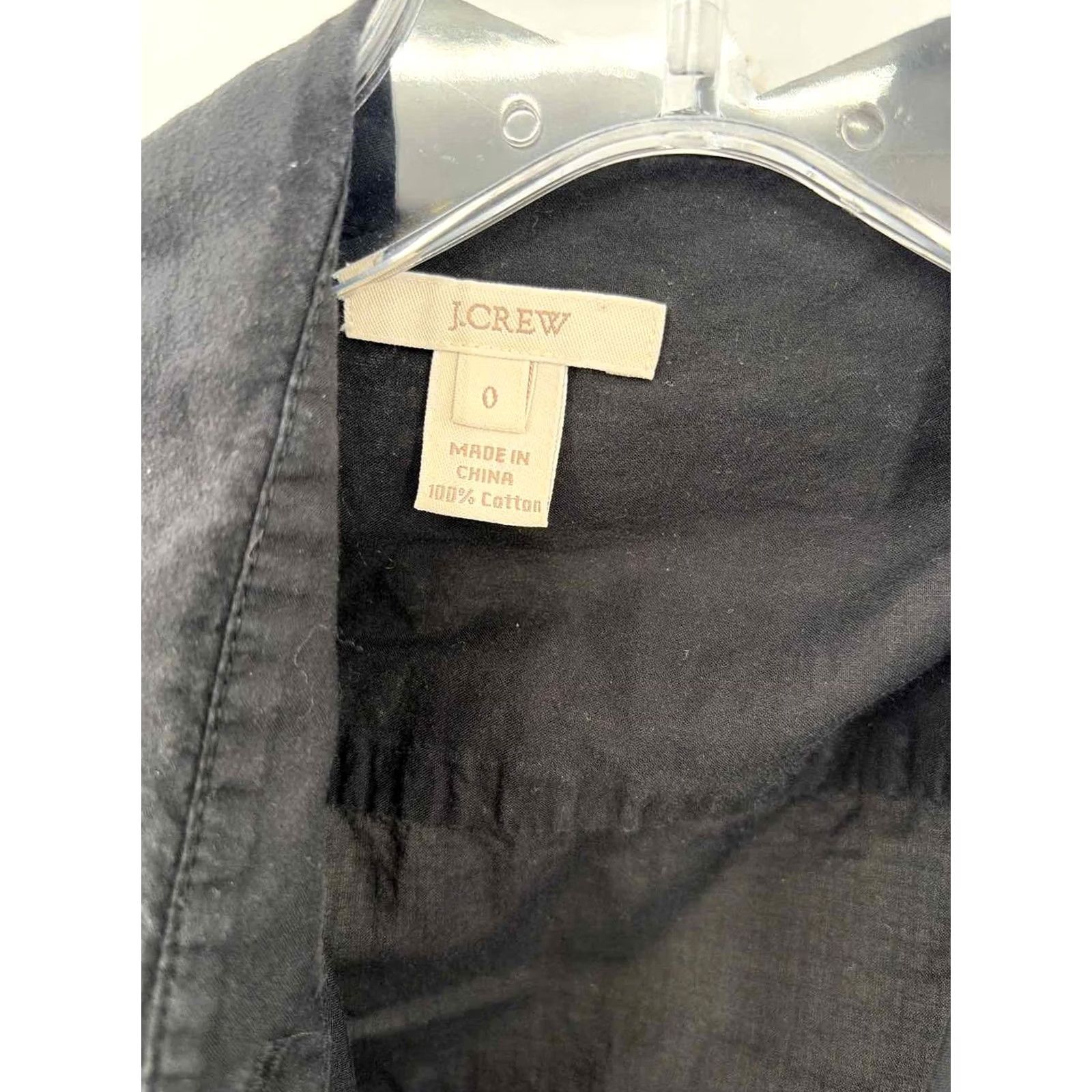 Vintage Pre-Owned J Crew Black Size 0 Cotton Button Down Shirt Size XS / US 0-2 / IT 36-38 - 3 Thumbnail
