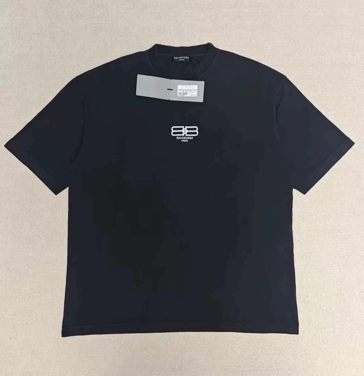 Balenciaga Balenciaga 22ss Double B Embroidered Short Sleeve