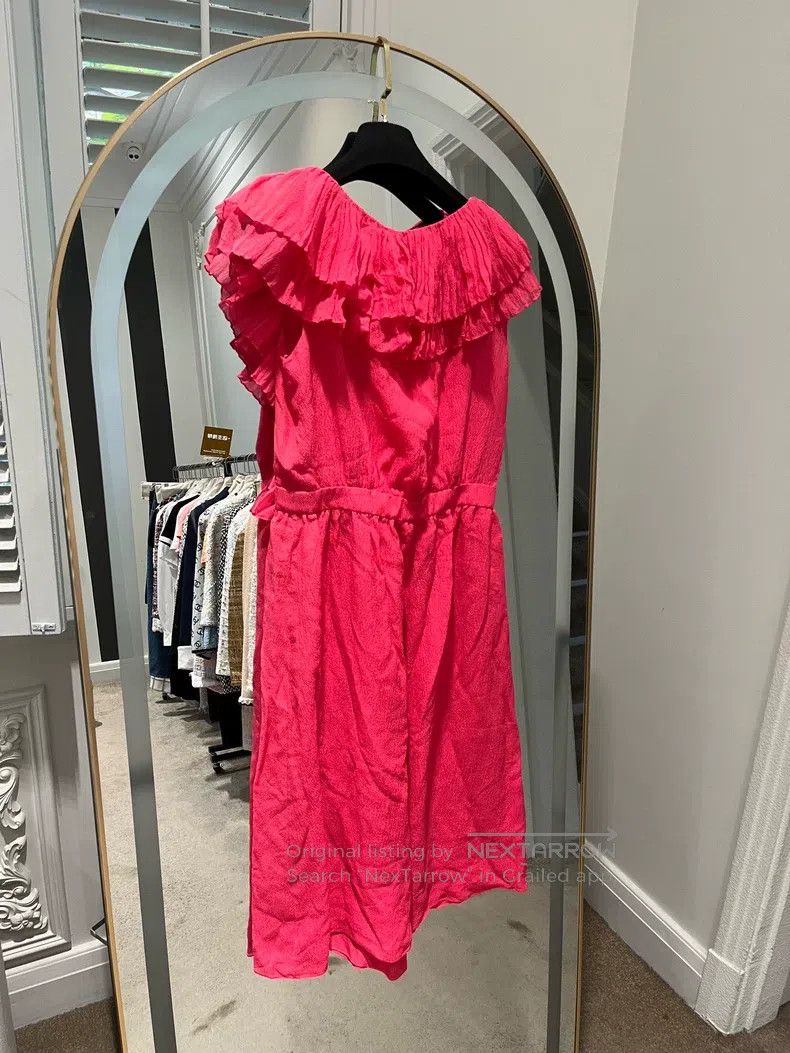 Chanel Chanel 21-year-old rose-red ruffled dress Size XS / US 0-2 / IT 36-38 - 2 Thumbnail