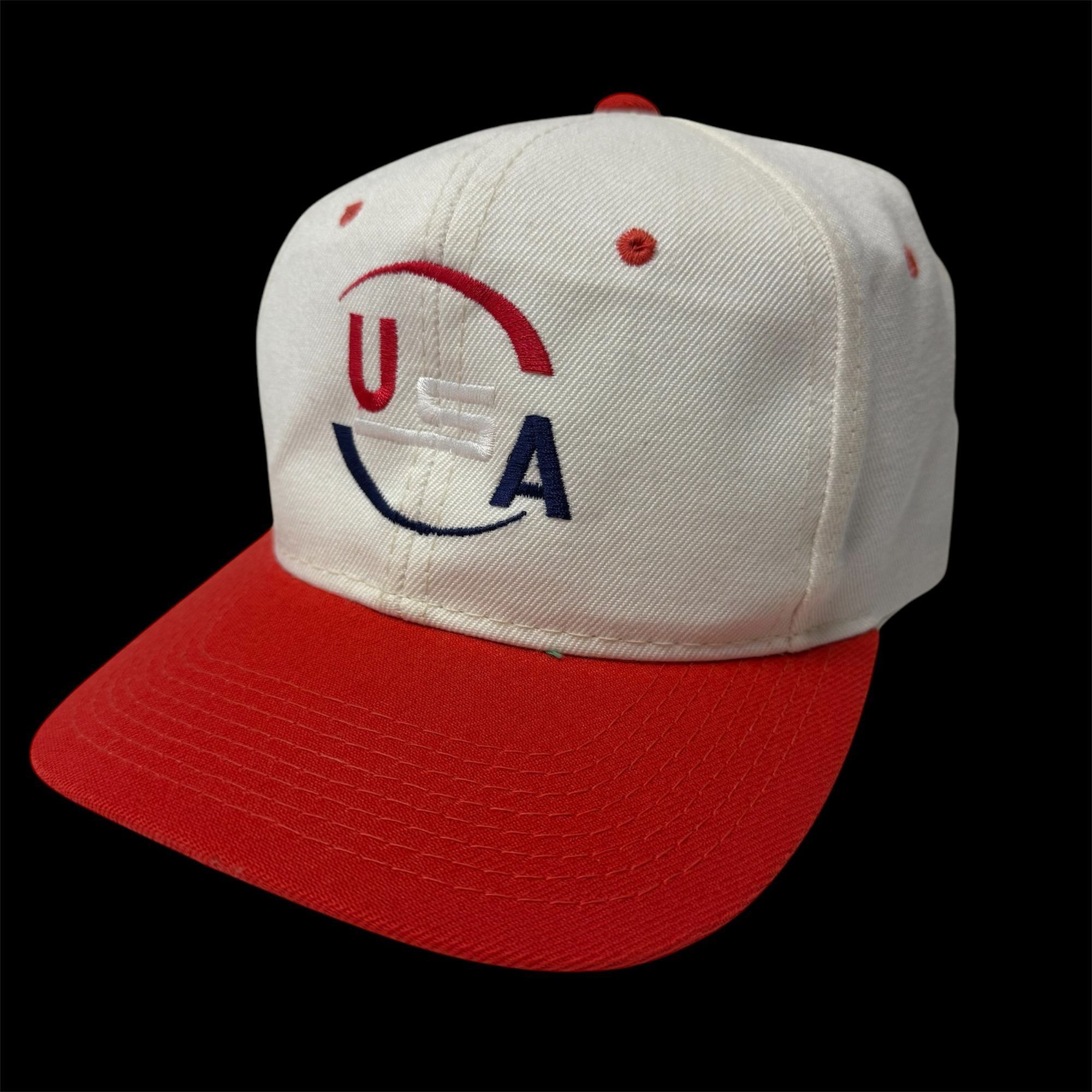 Other Vtg YoungAn Hat White Red Trucker USA Embroidered Cap Size ONE SIZE - 1 Thumbnail