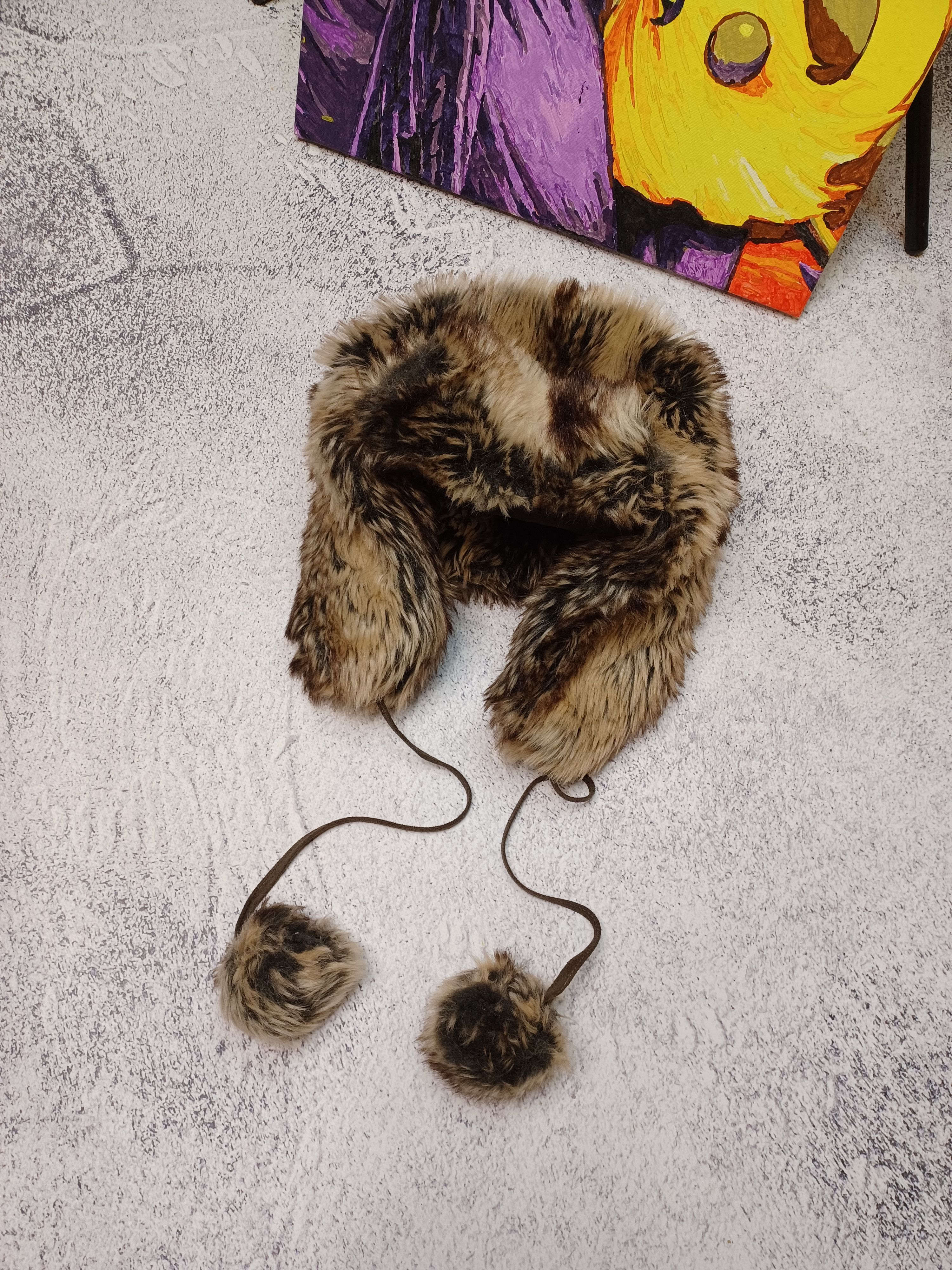 Other Vintage Y2K Fuzzy Fur Ushanka Hat Size ONE SIZE - 3 Thumbnail