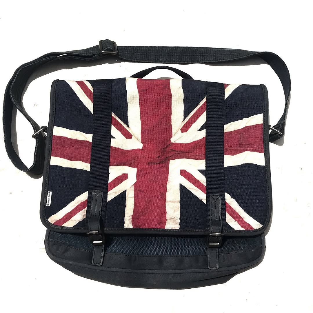 Ben Sherman Ben Sherman Union Jack Messenger Shoulder Canvas Bag navy Size ONE SIZE - 2 Thumbnail