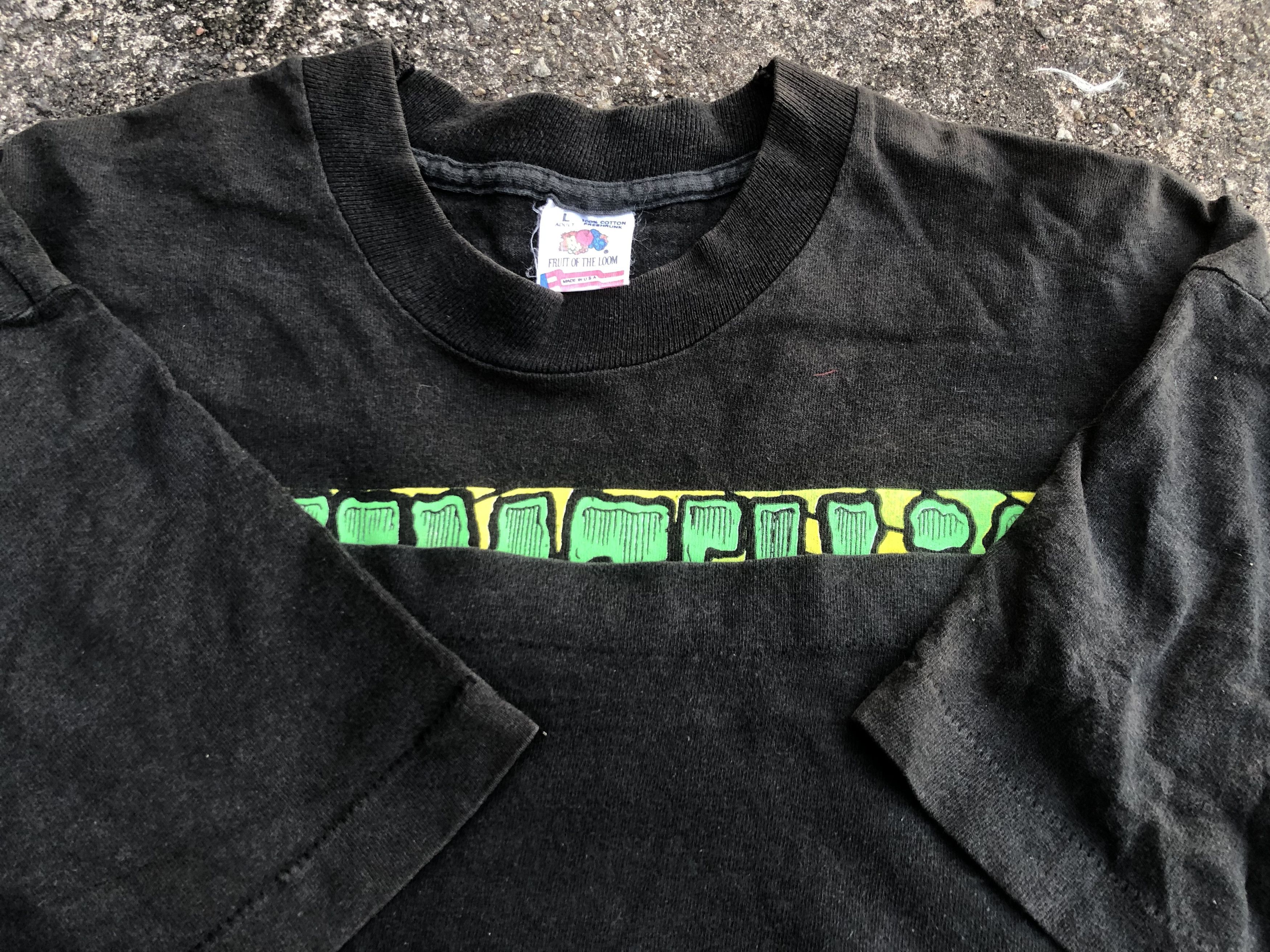 Nirvana 🔥Vintage 93' GREENJELLY 'Duh' Tour 1993 Grunge Band T-Shirt Size US L / EU 52-54 / 3 - 5 Thumbnail