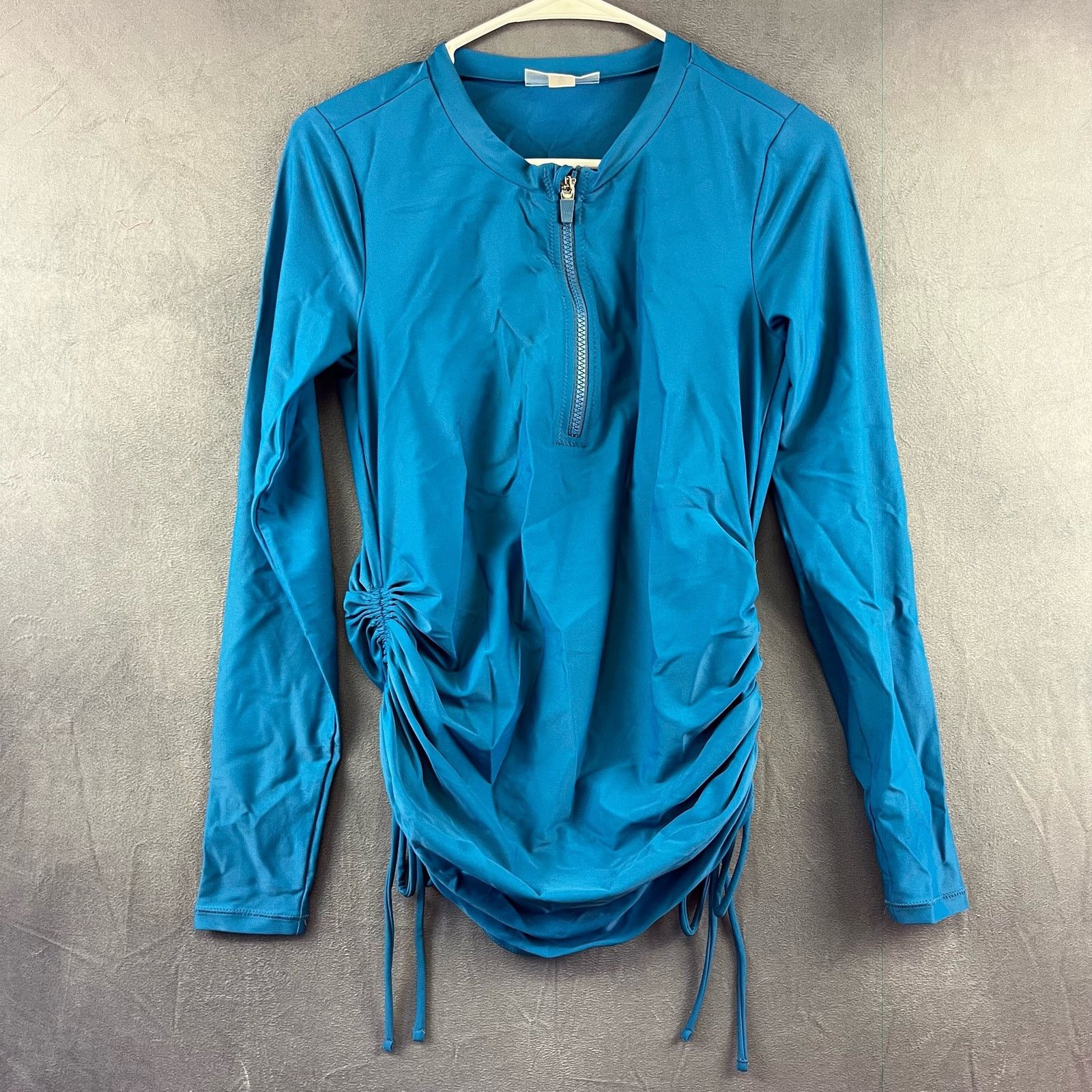 Other Motherhood Rash Guard Women's Small Bathing Suit Top Zipper Size S / US 4 / IT 40 - 1 Thumbnail