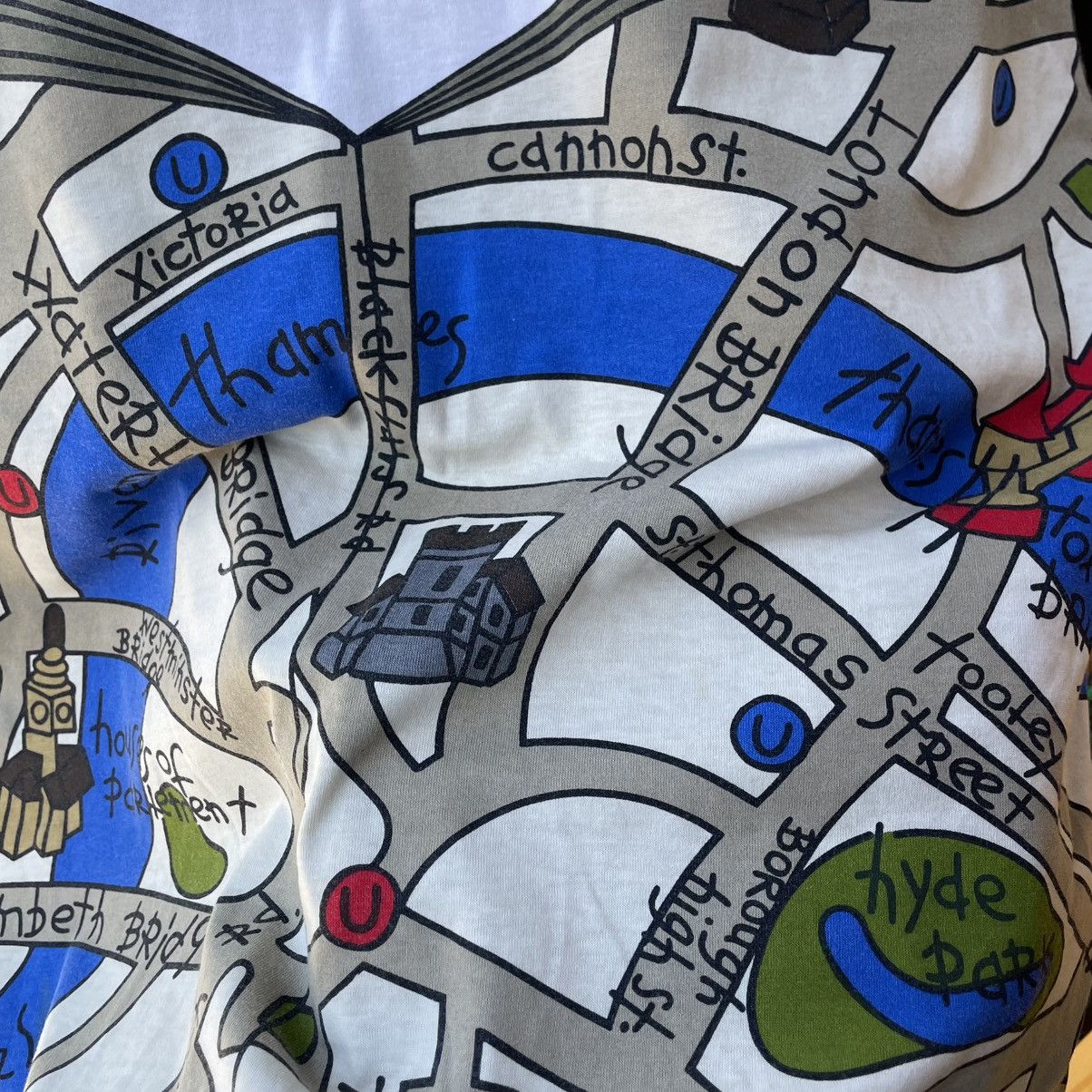Jean Charles De Castelbajac × Vintage 🔥Jean Charles De Castelbajac Map In London Art Graphics Tee Size US L / EU 52-54 / 3 - 5 Thumbnail