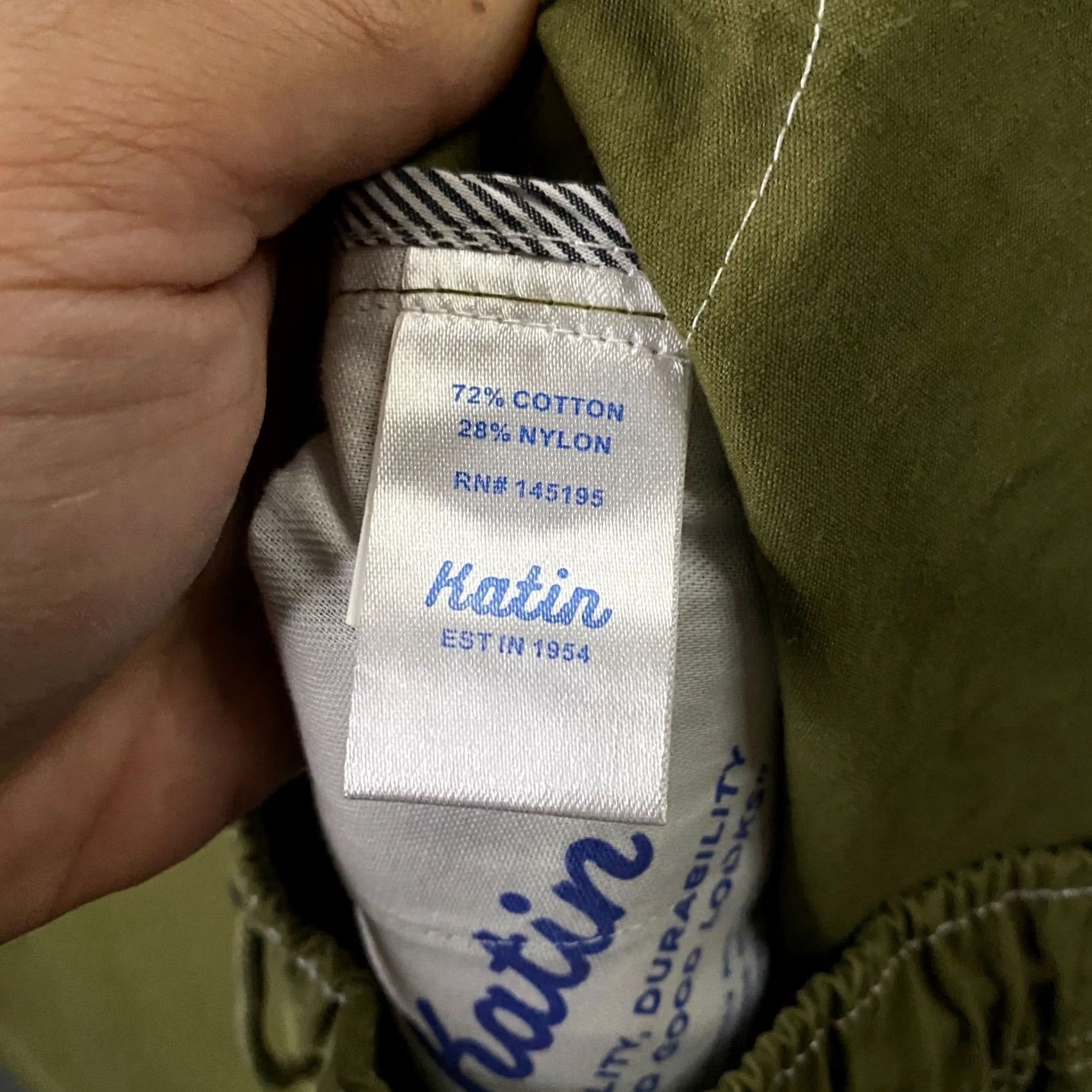 オリーブ Katin Surfside Pant Mens 32 Olive Green Elastic Waist Drawstring
