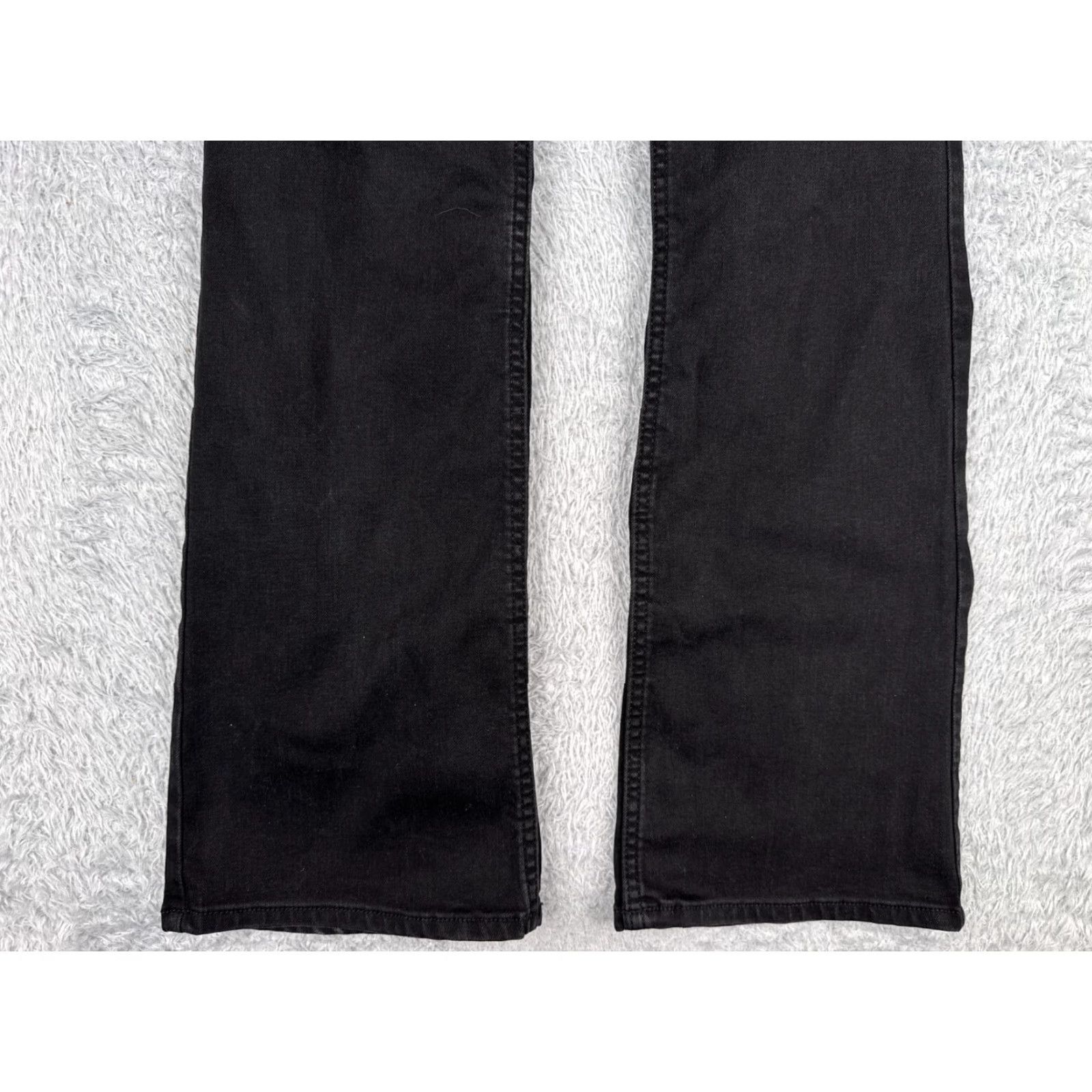 Lee Lee Jeans Women 30x31 Black Denim Bootcut Mid Rise Cotton Blend 30 Inseam 31 Pockets Stretch Size 30" / US 8 / IT 44 - 2 Thumbnail