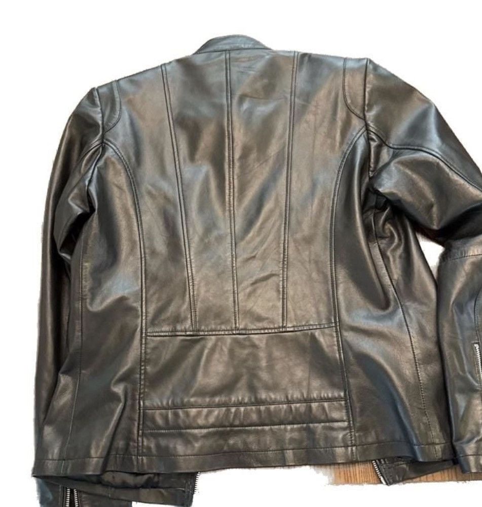 Other Krishna Riding Corp Leather Racer Jacket Women’s Large Size L / US 10 / IT 46 - 3 Thumbnail