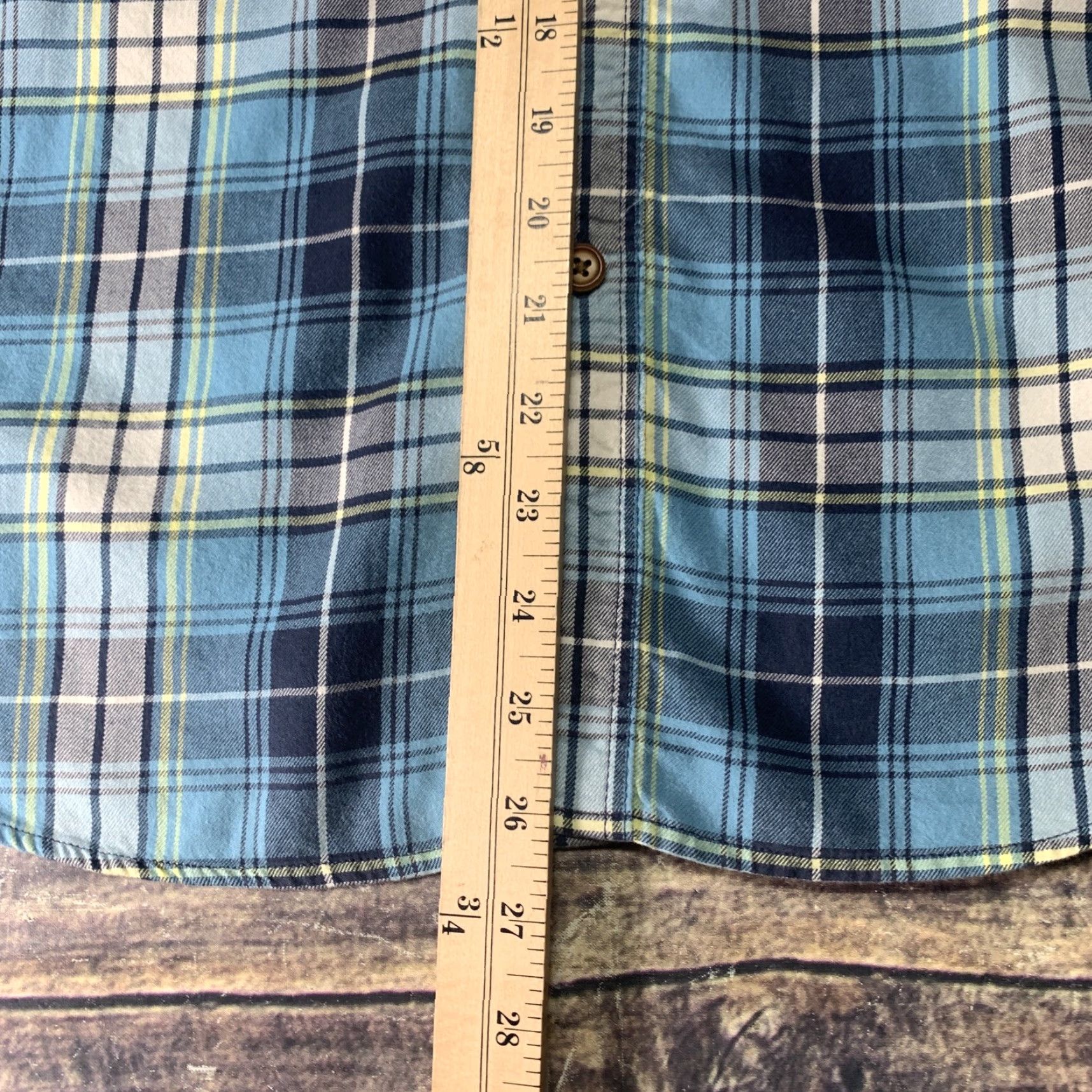 American Eagle Outfitters American Eagle Outfitters Mens Long Sleeve Shirt Sz Large Blue Plaid Button Down Size US L / EU 52-54 / 3 - 3 Thumbnail