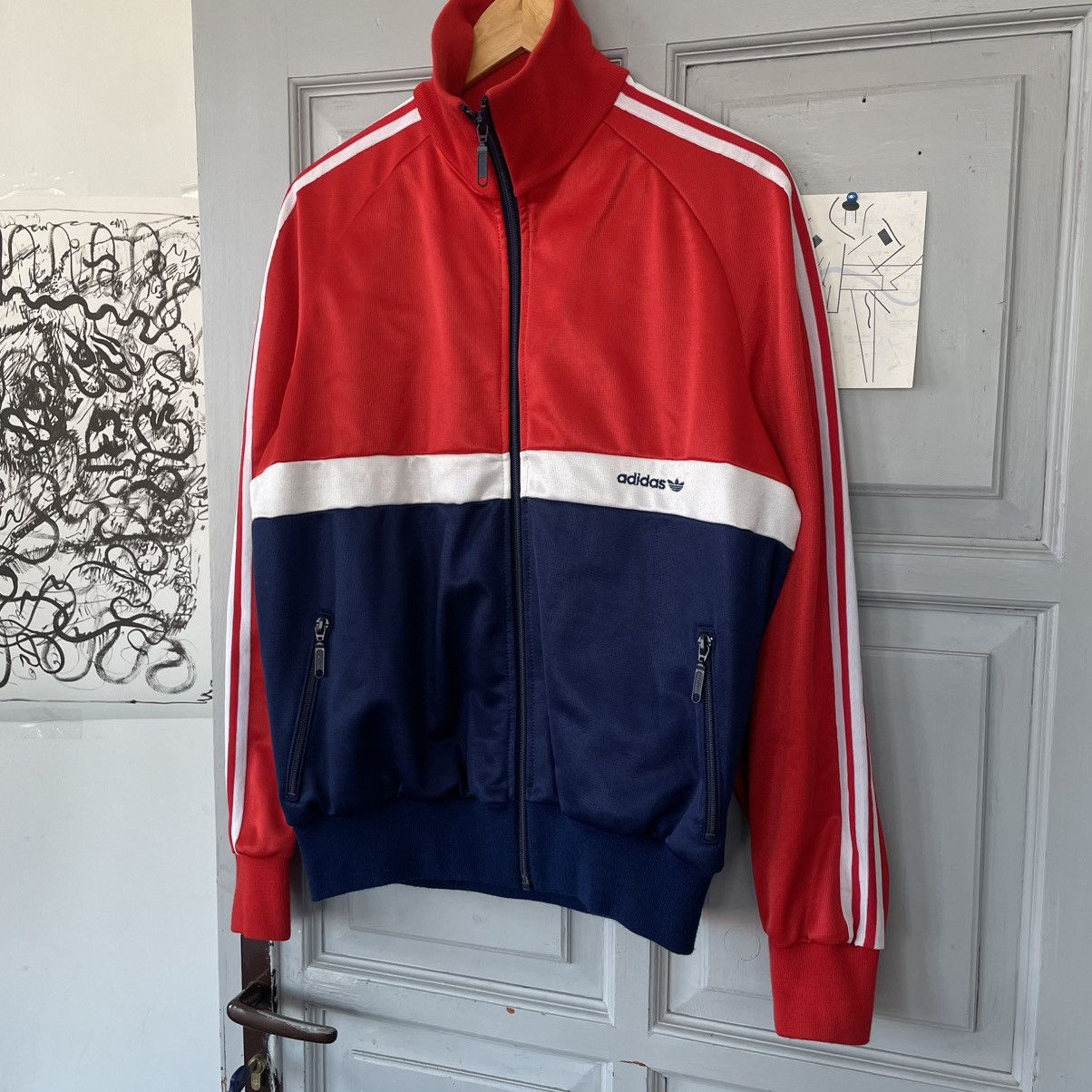 Adidas × Vintage 🔥Vintage Adidas 70-80’s Tracksuit Jacket size M Size US M / EU 48-50 / 2 - 5 Thumbnail