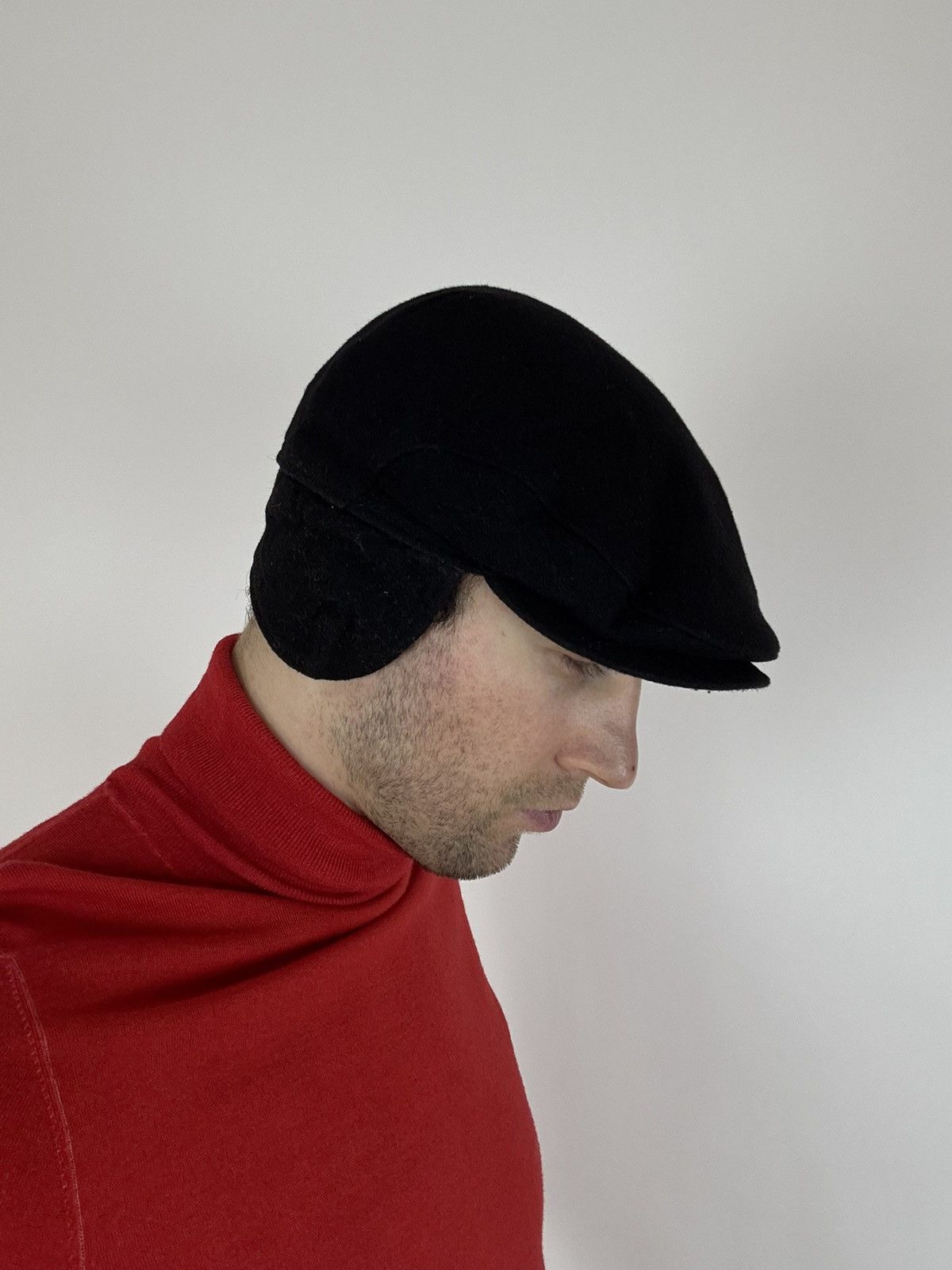 Bugatti × Designer × Vintage Bugatti Flat Cap Wool Hat Windstopper Windproof Size 56-58 Size ONE SIZE - 5 Thumbnail