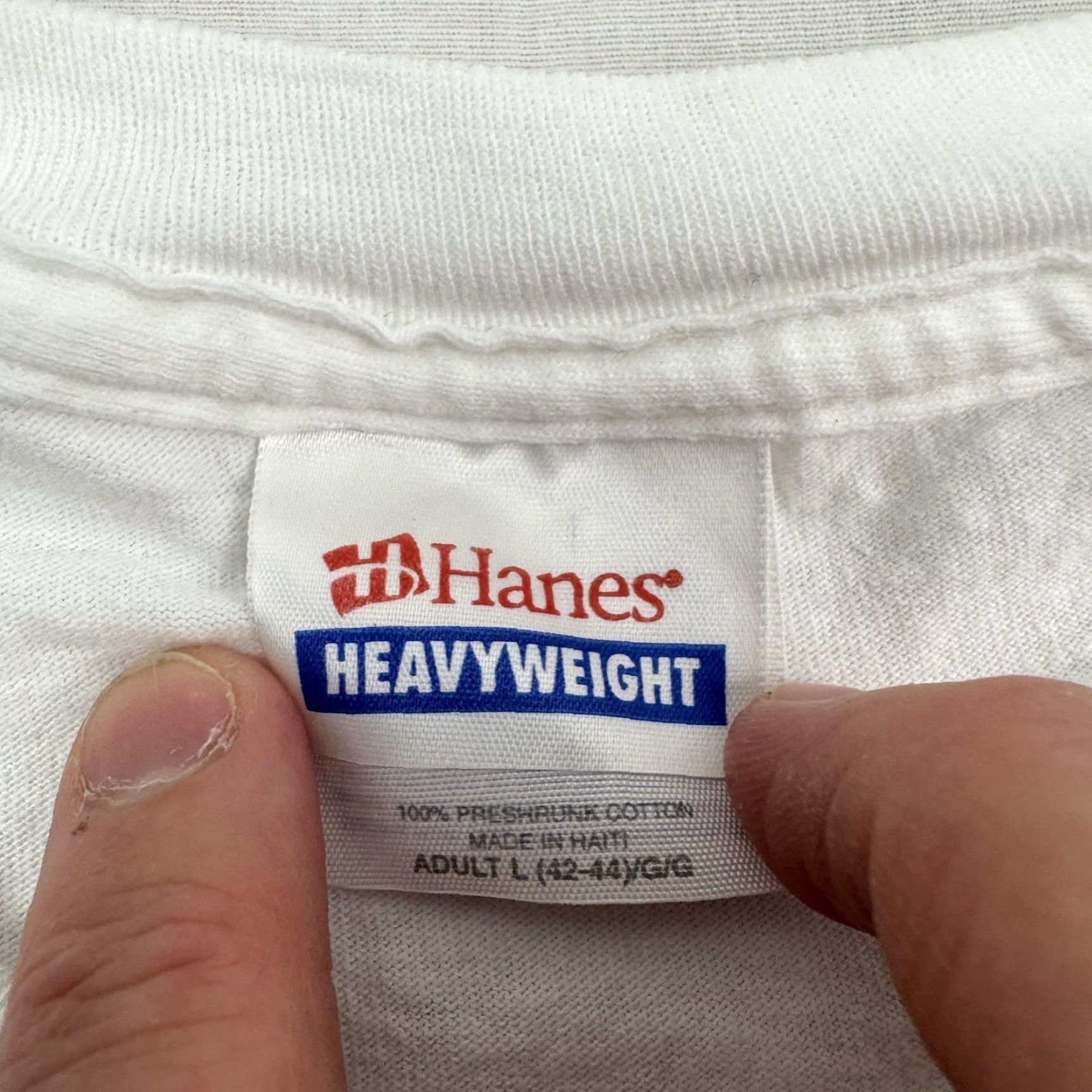 Hanes VINTAGE Hanes T-Shirt 90s Shirt Adult Large White Cinco De Mayo Promo Tee Mens L Size US L / EU 52-54 / 3 - 5 Thumbnail
