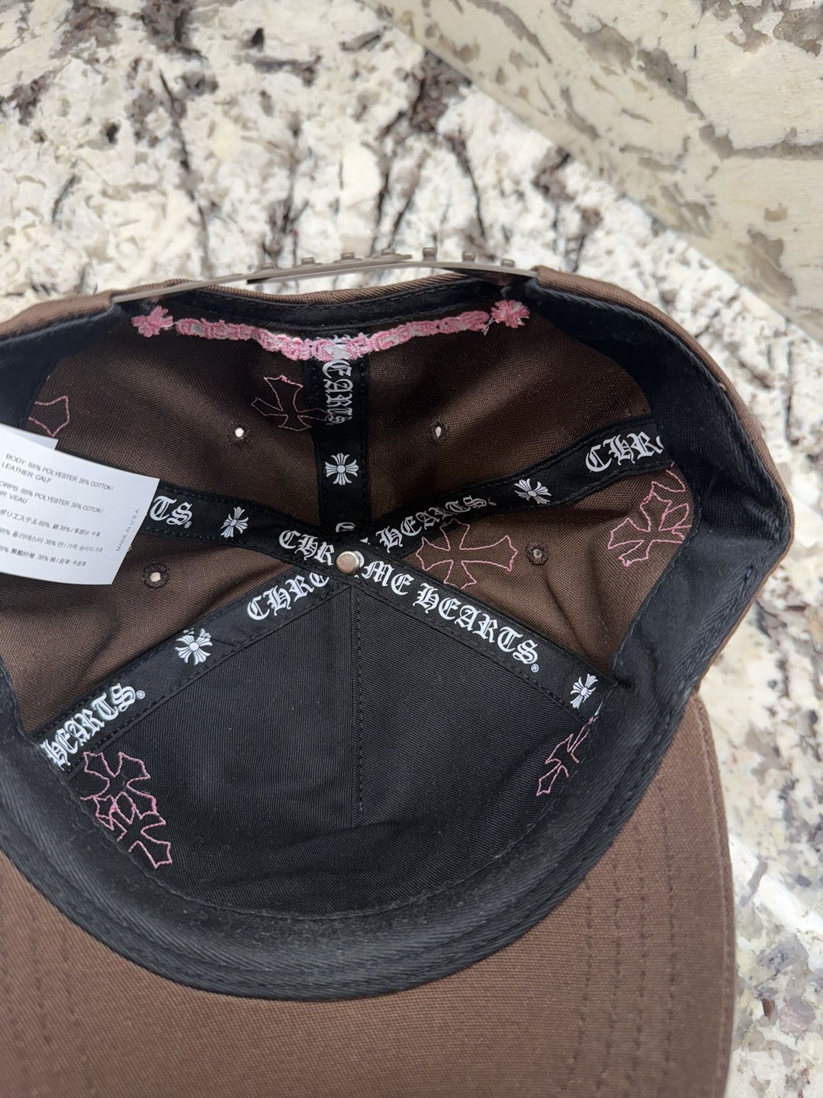 Chrome Hearts Chrome Hearts Cross Patch Hat Brown Pink Baseball Cap Size ONE SIZE - 9 Thumbnail