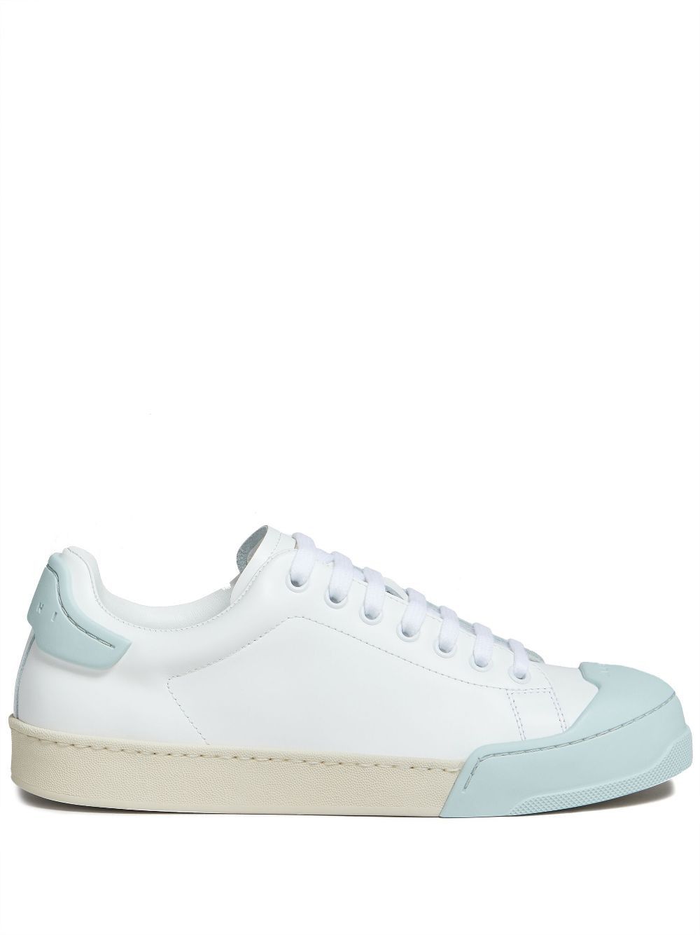 o1w1db10125 Dada Bumper Leather Sneakers in White