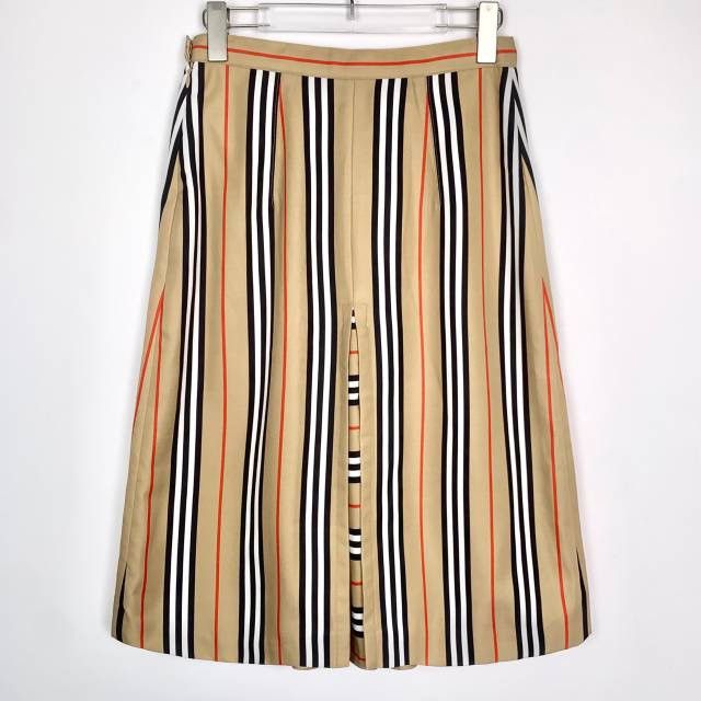 Burberry Burberry Classic Stripe Spliced Mini Skirt K26WX Size 27" / US 4 / IT 40 - 2 Thumbnail
