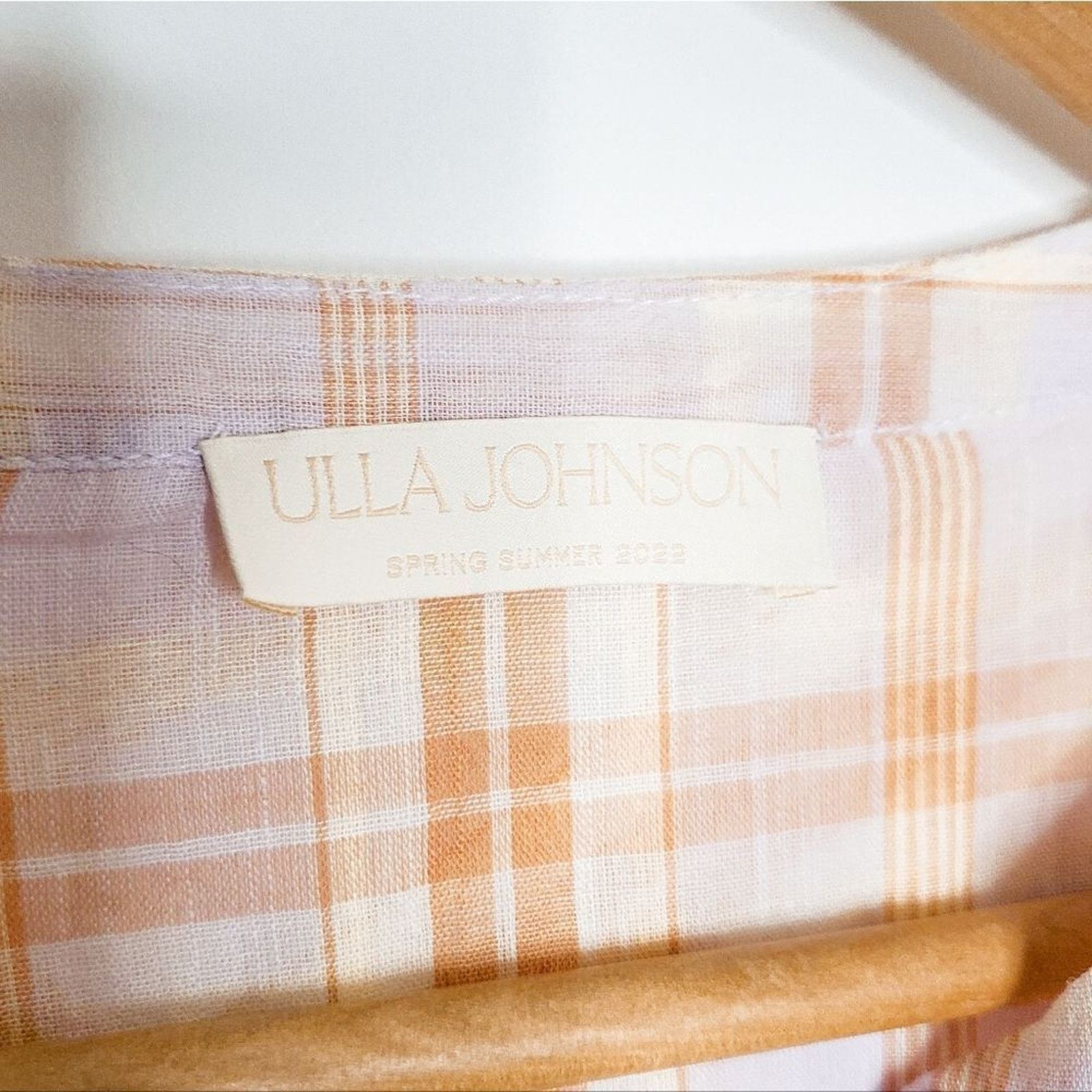 Ulla Johnson Ulla Johnson Fayette Plaid Cotton Shirtdress Pale Lilac 10 Size L / US 10 / IT 46 - 5 Thumbnail