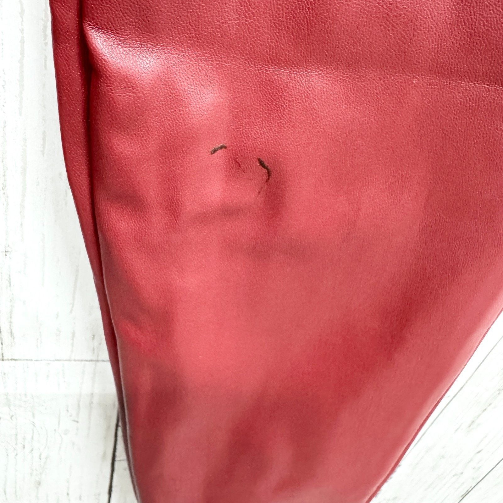 Zara Zara Pants Women Sz Small Red Faux Leather High Rise Skinny Size 27" / US 4 / IT 40 - 5 Thumbnail