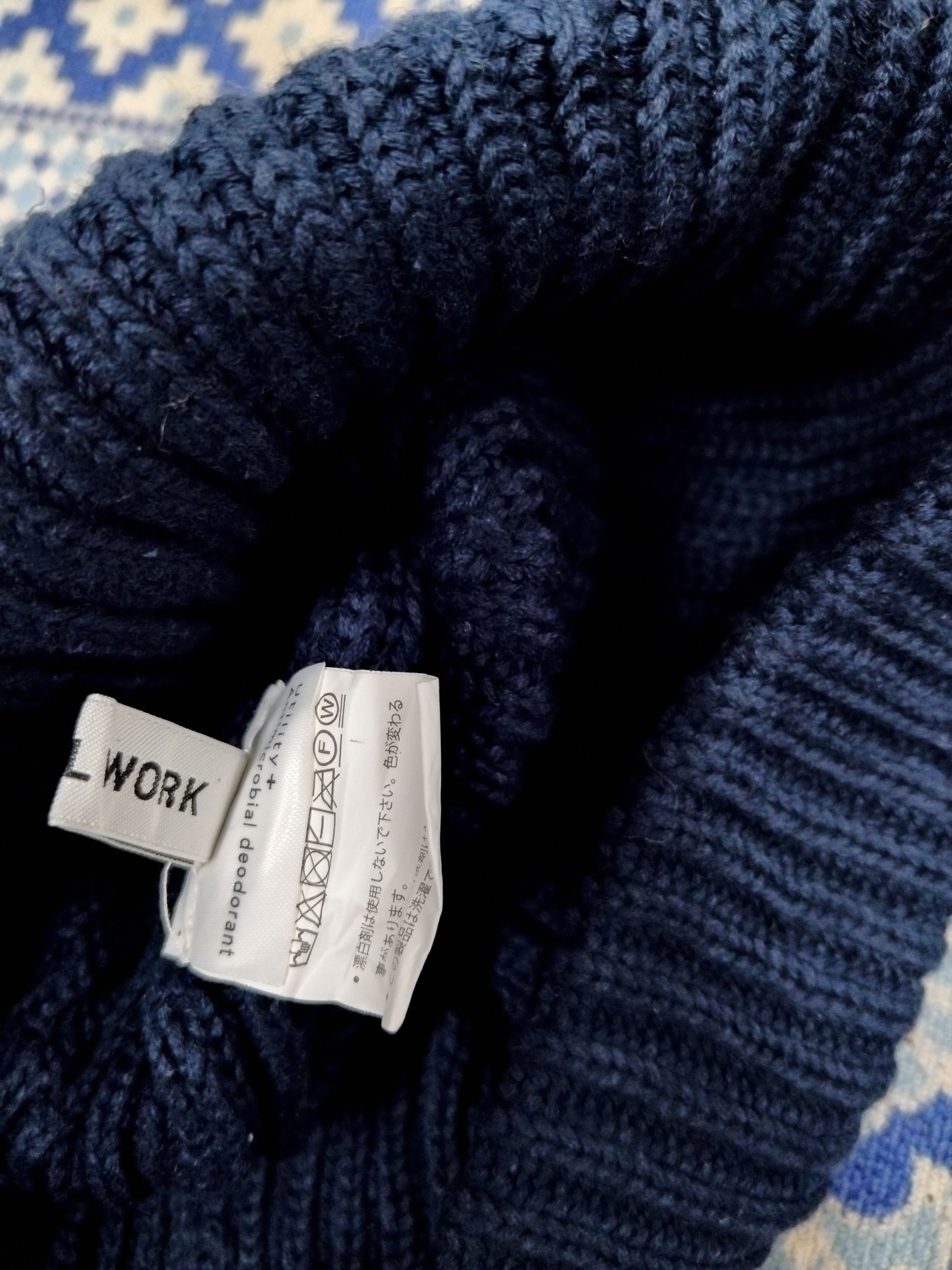 Global Work 💥Global work navy blue beanie Size ONE SIZE - 3 Thumbnail