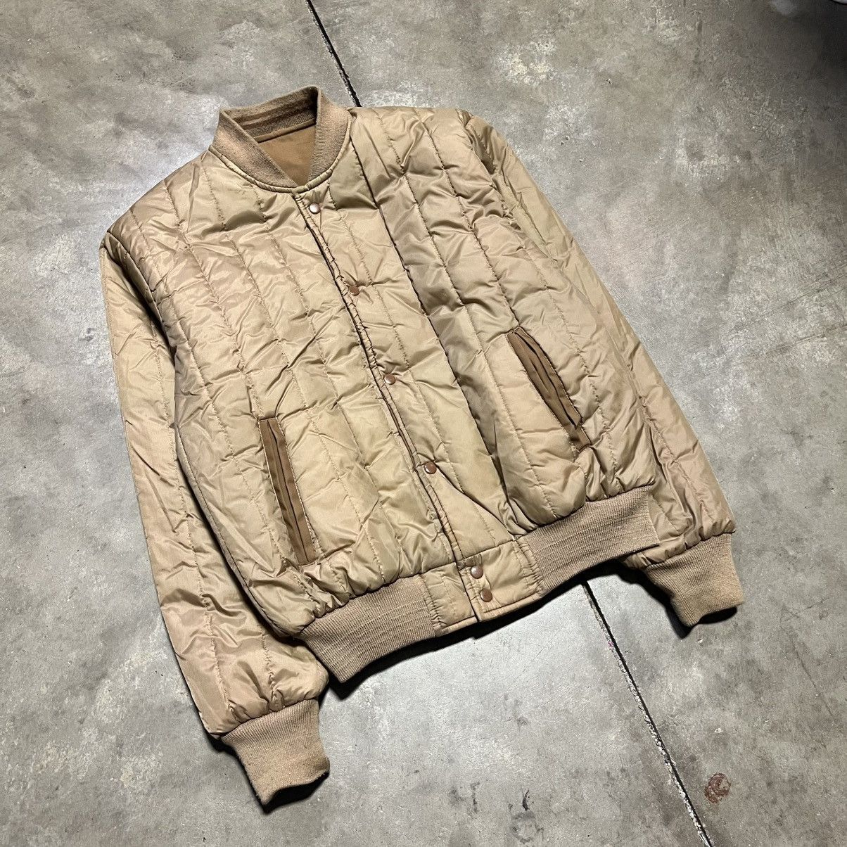 Eddie Bauer Vintage 90s Quilted Puffer Jacket Bomber Reversible Eddie Size US L / EU 52-54 / 3 - 2 Thumbnail