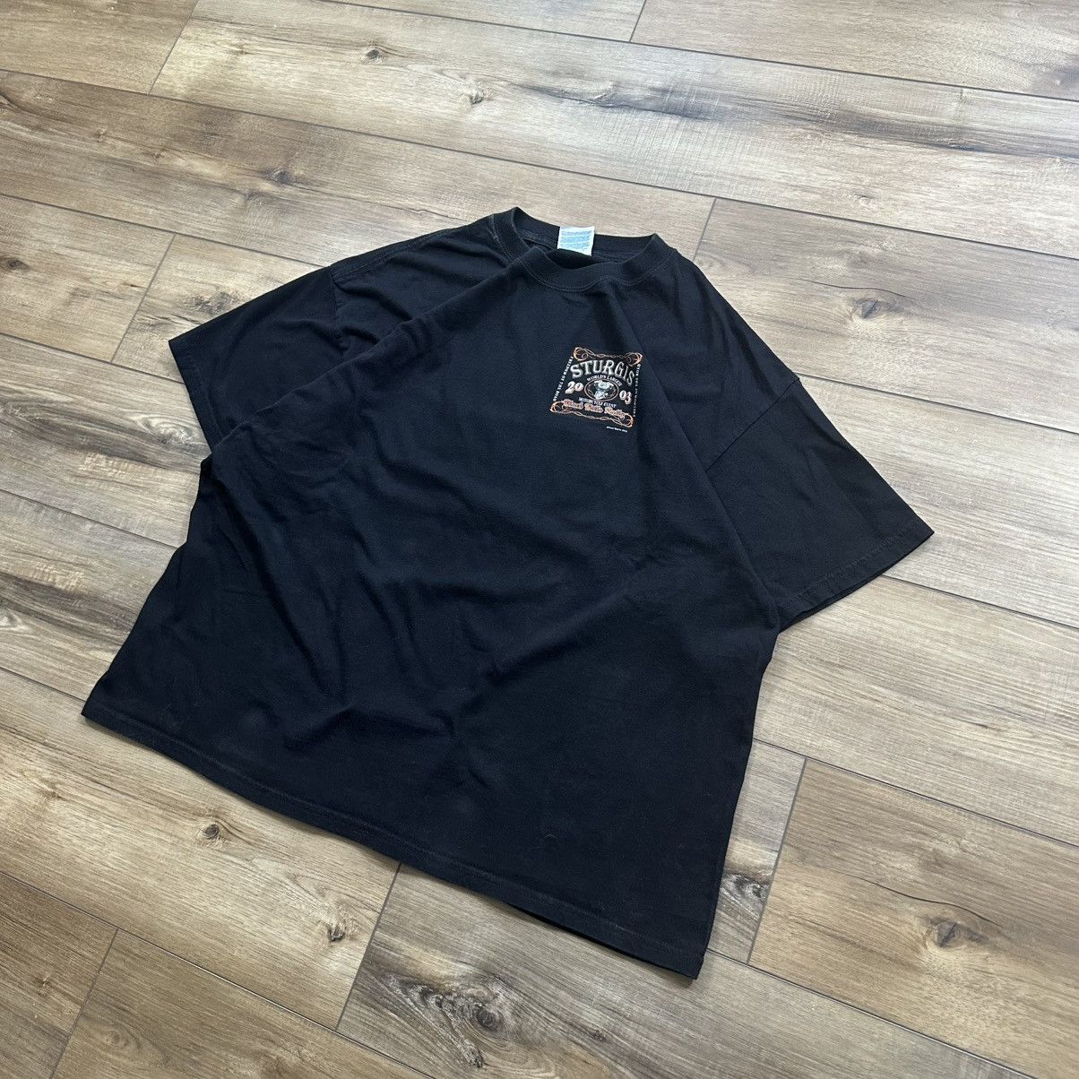 Harley Davidson Vintage 2003 Sturgis Black Hills Rally Biker Graphic Tee Size US XXL / EU 58 / 5 - 3 Thumbnail