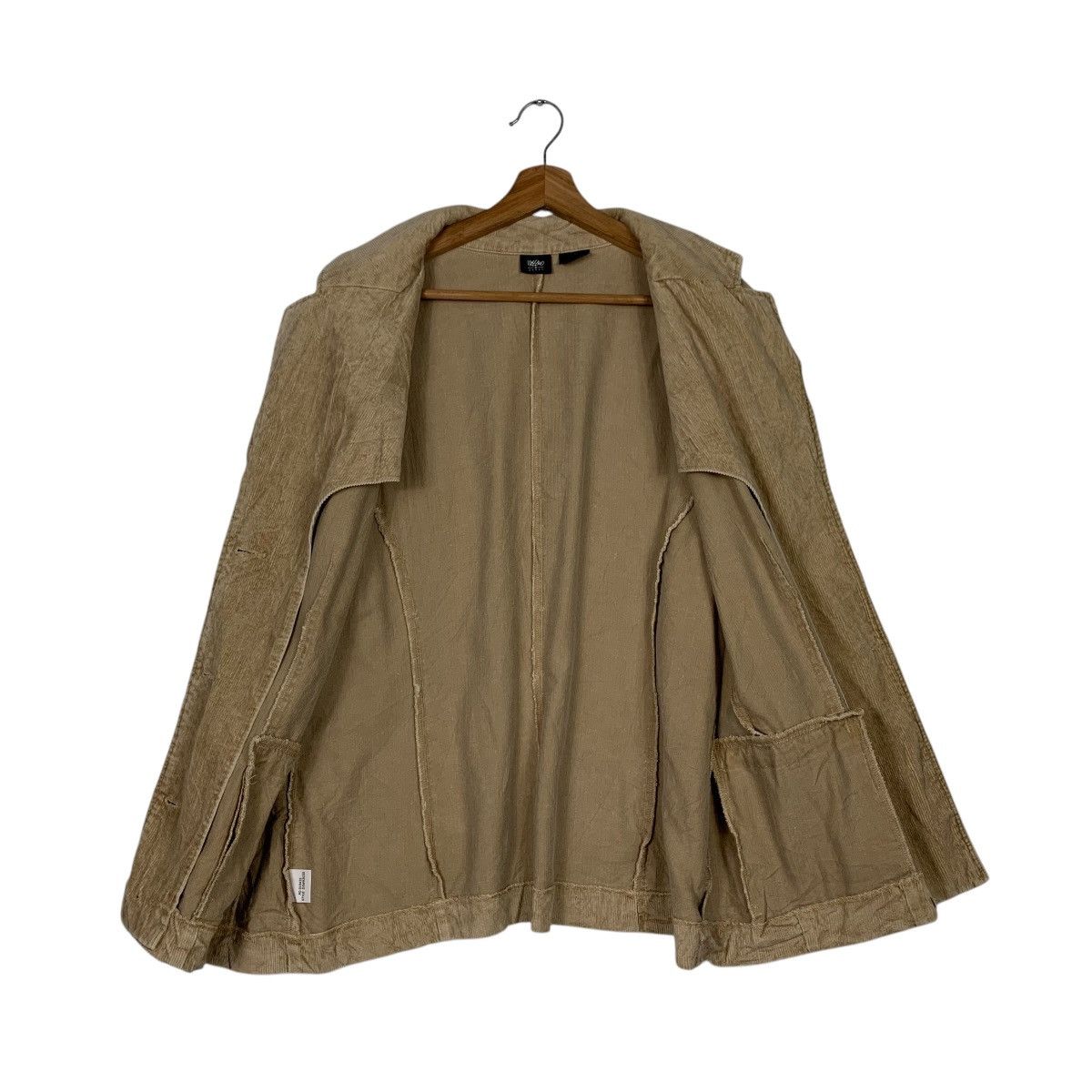 Japanese Brand MASSIMO Woman Corduroy Casual Jacket #2160-C95 Size XL / US 12-14 / IT 48-50 - 11 Thumbnail