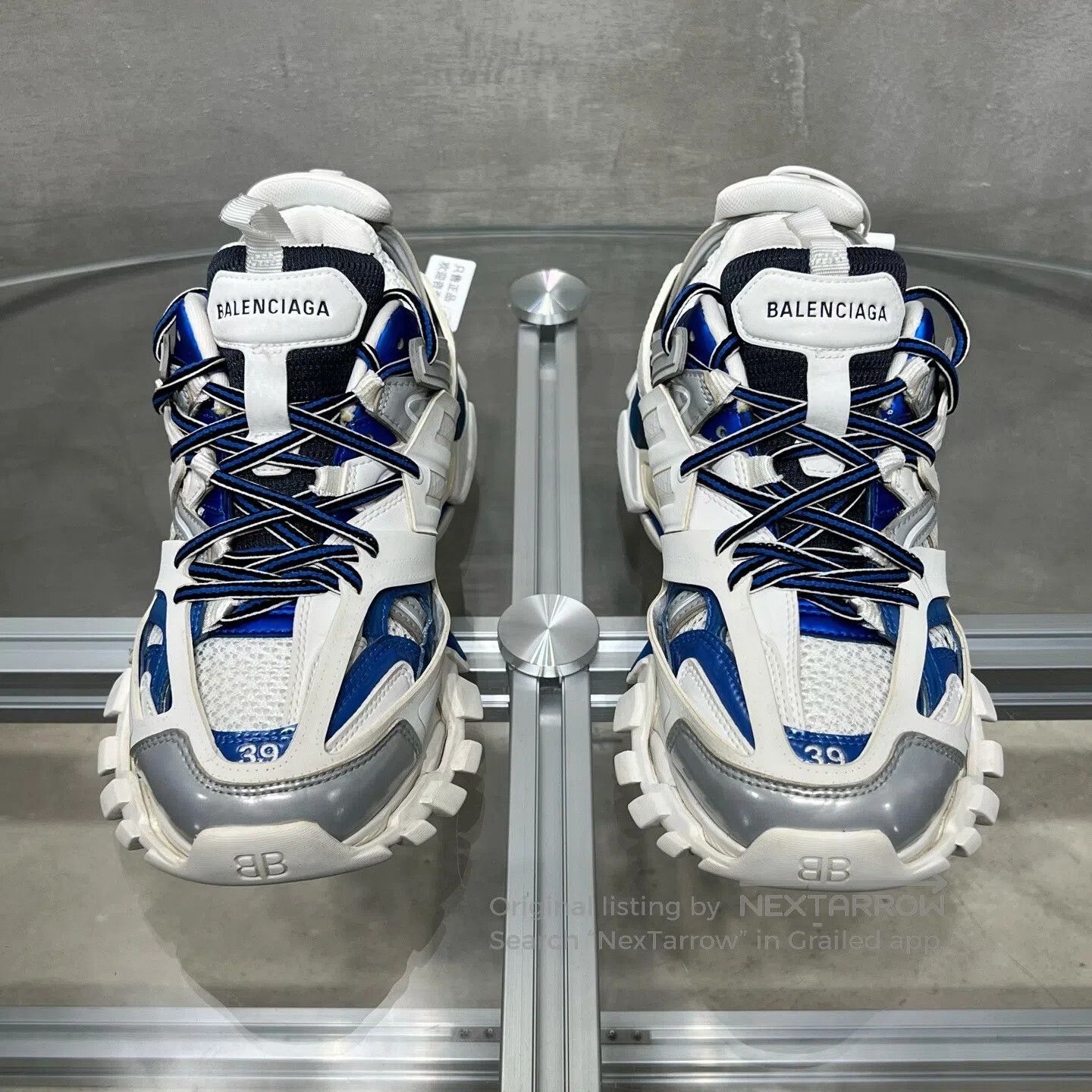 Balenciaga Balenciaga Track White Blue shoes Size US 6 / EU 39 - 2 Thumbnail