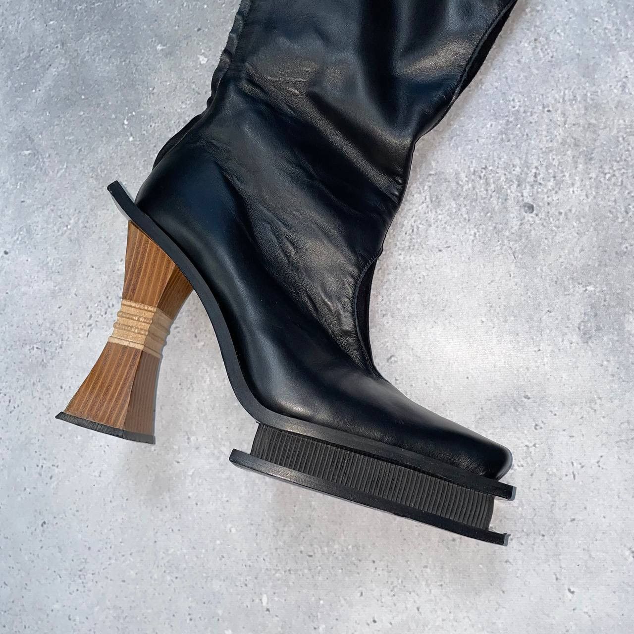 Ahluwalia Ahluwalia Veena Hi Heeled Knee-Length Boots Women’s Black 40 Size US 9 / IT 39 - 15 Thumbnail