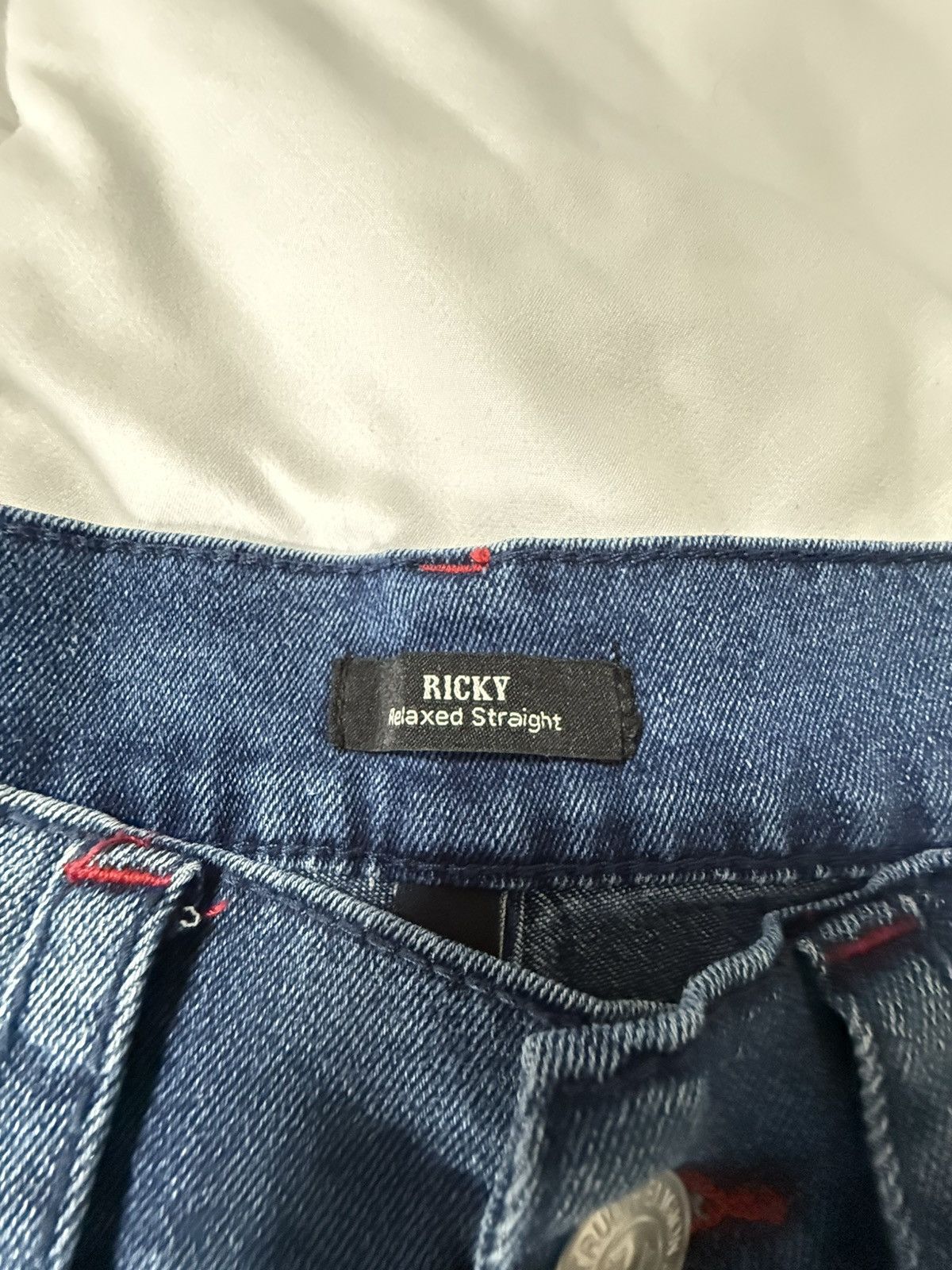 True Religion True Religion Ricky Straight Relaxed Jeans Size US 32 / EU 48 - 5 Thumbnail